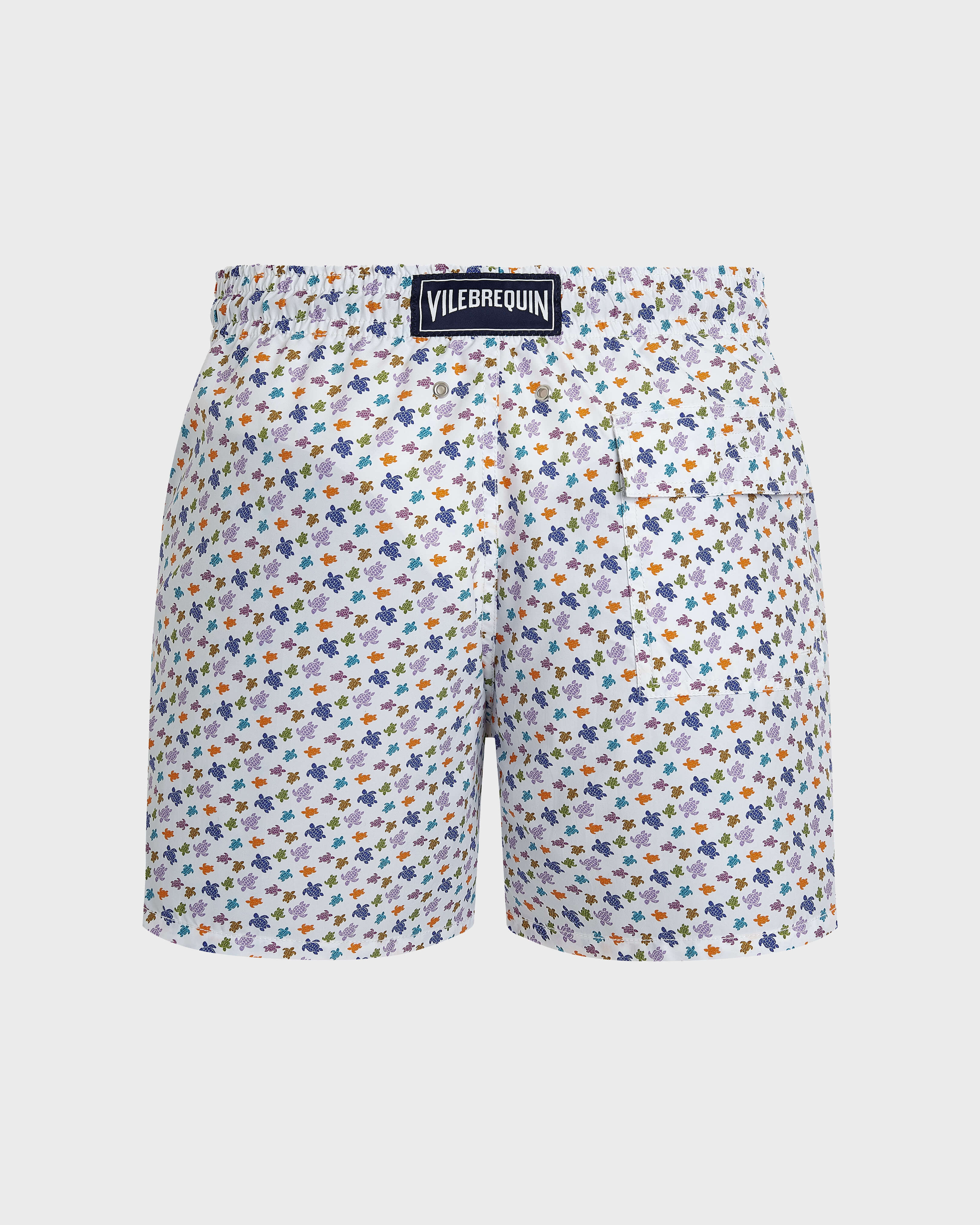 Micro Ronde des Tortues Badeshorts für Herren WEISS back view