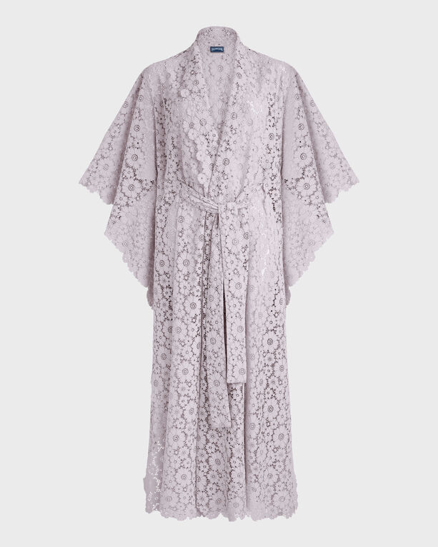 Vilebrequin - Women Guipure Kimono Flowers Lace - Kimono - Kiyomi - Pink - Size OSFA