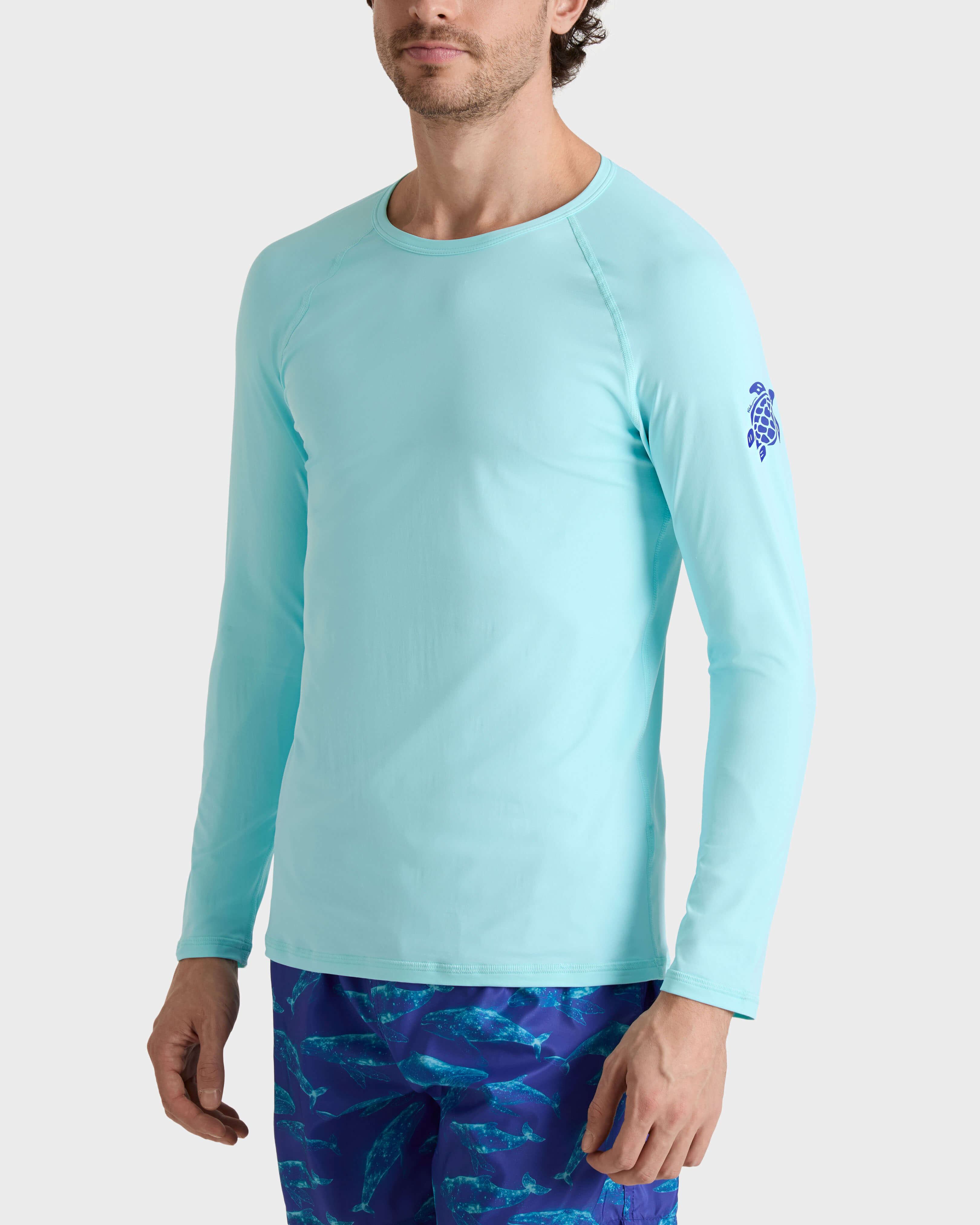 Rash guard uomo a maniche lunghe con protezione UV Turtle OXYGENE frontworn view