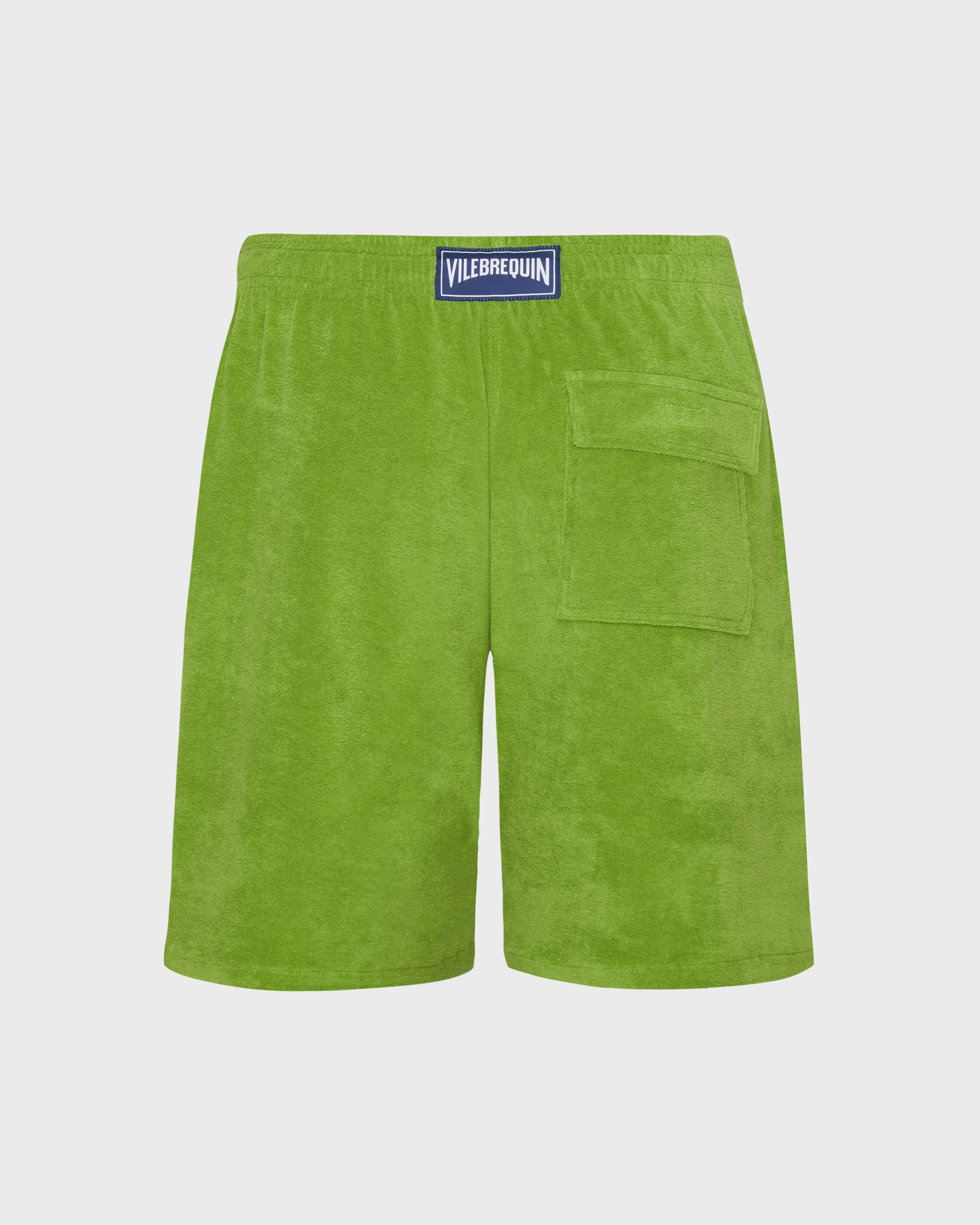 Terry Bermuda Shorts Solid CAMOUPLAGE back view