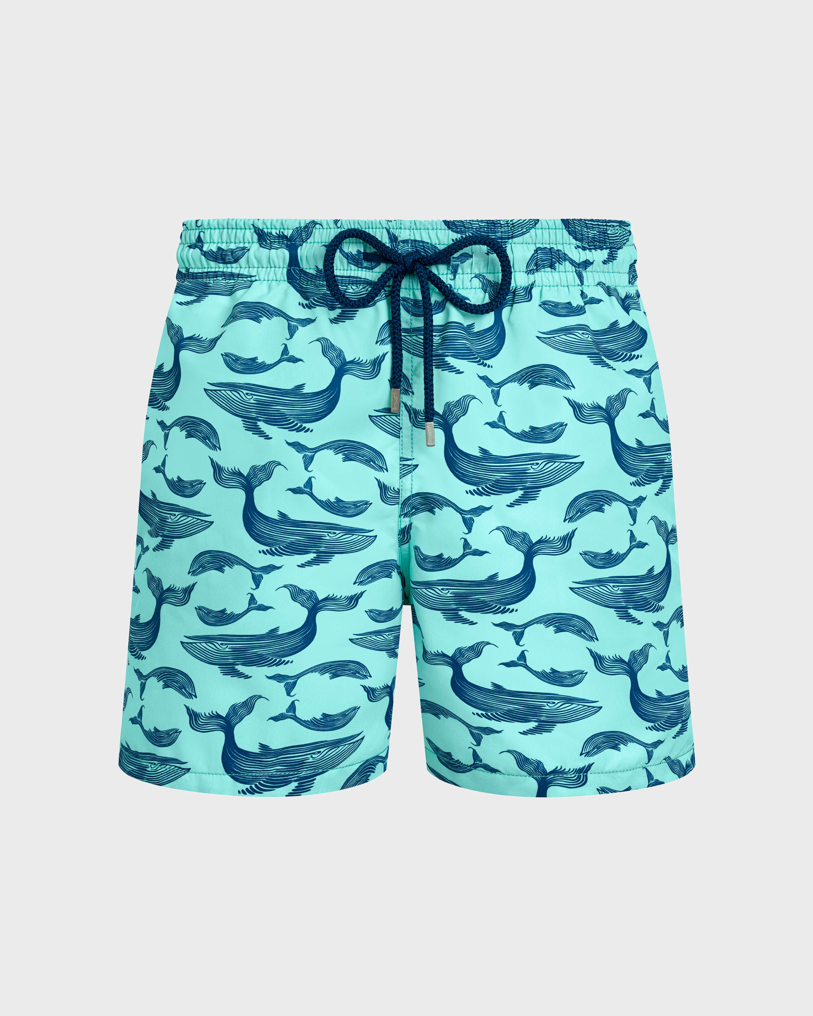 Men Swim Shorts Whales BLUE NOTE front view