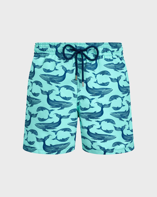 Vilebrequin - Men Swim Shorts Whales - Swimwear - Moorea - Blue - Size XXL