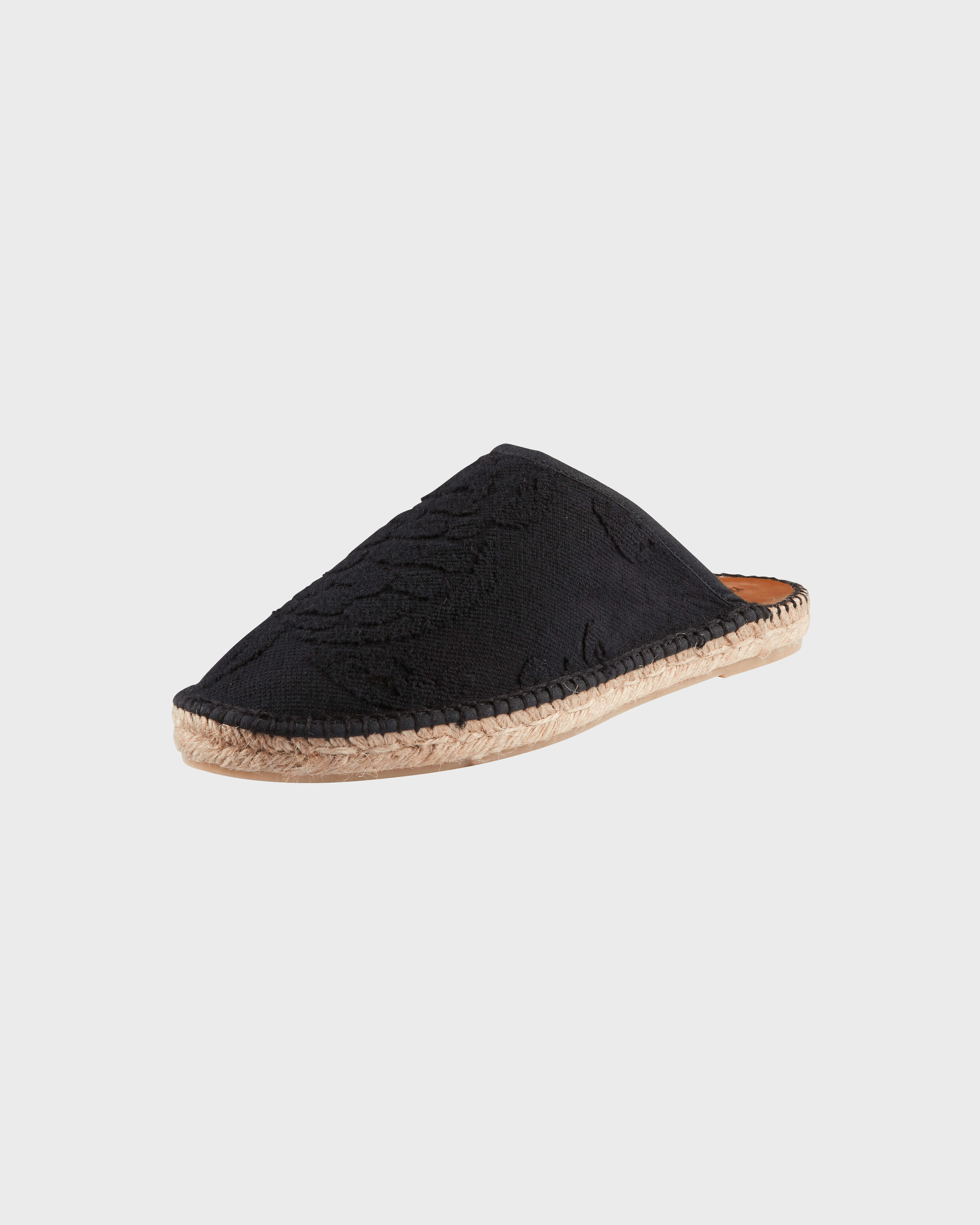 Men Terry Espadrille - VBQ x Pare Gabia BLACK back view