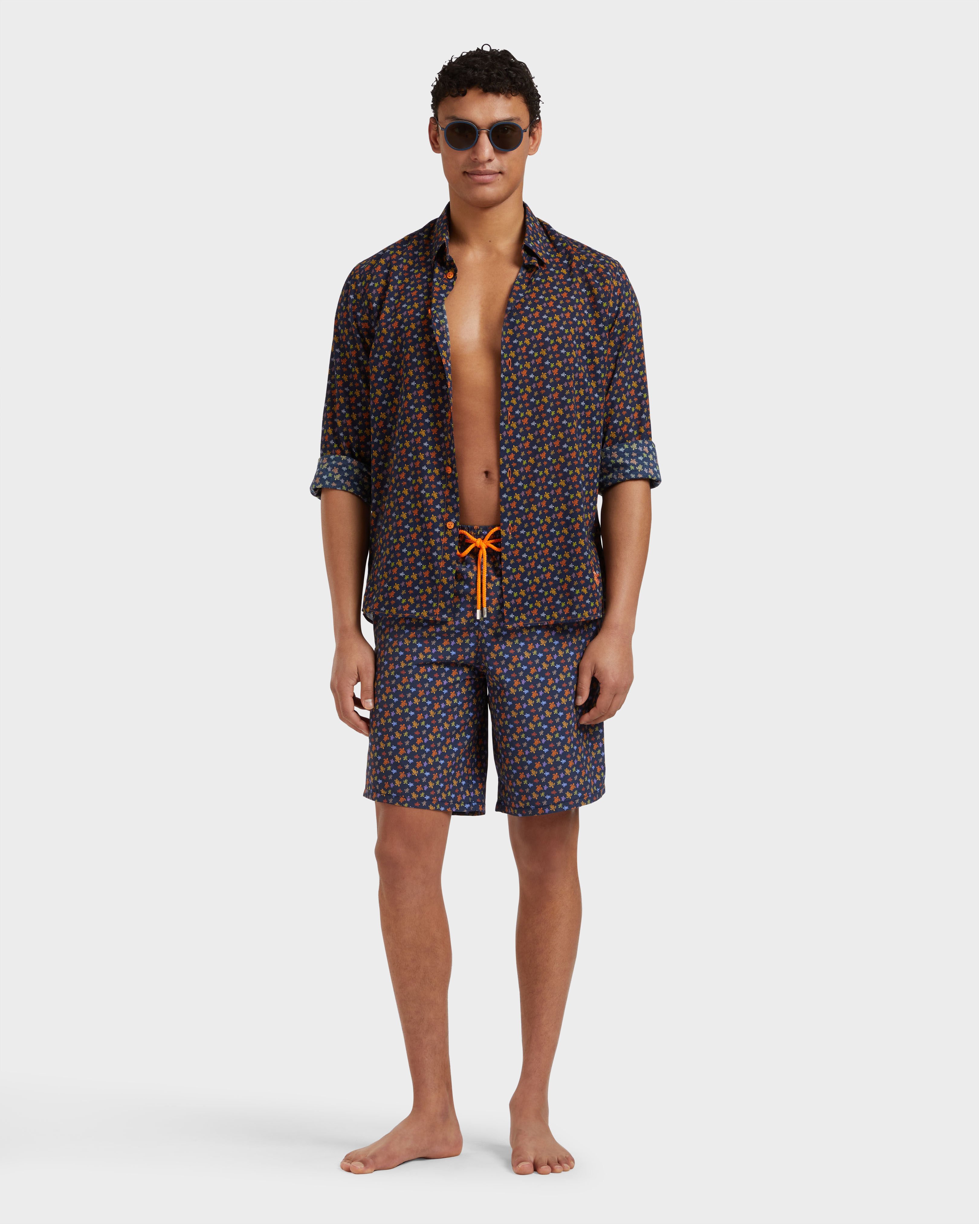 Men Long Swim Shorts Micro Ronde Des Tortues VITAMIN supp1 view