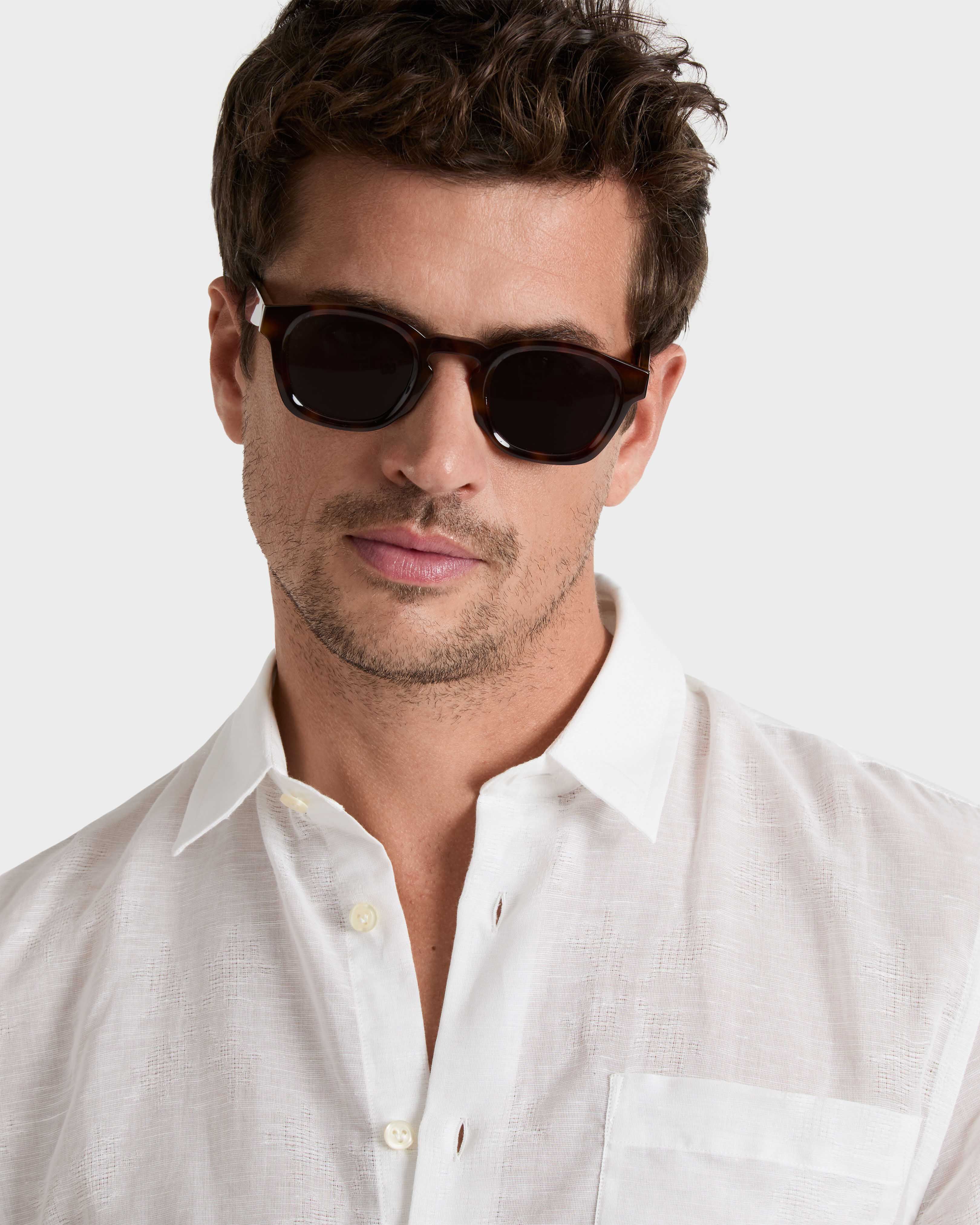 Unisex Acetate Cellulose Sunglasses ECAILLE frontworn view