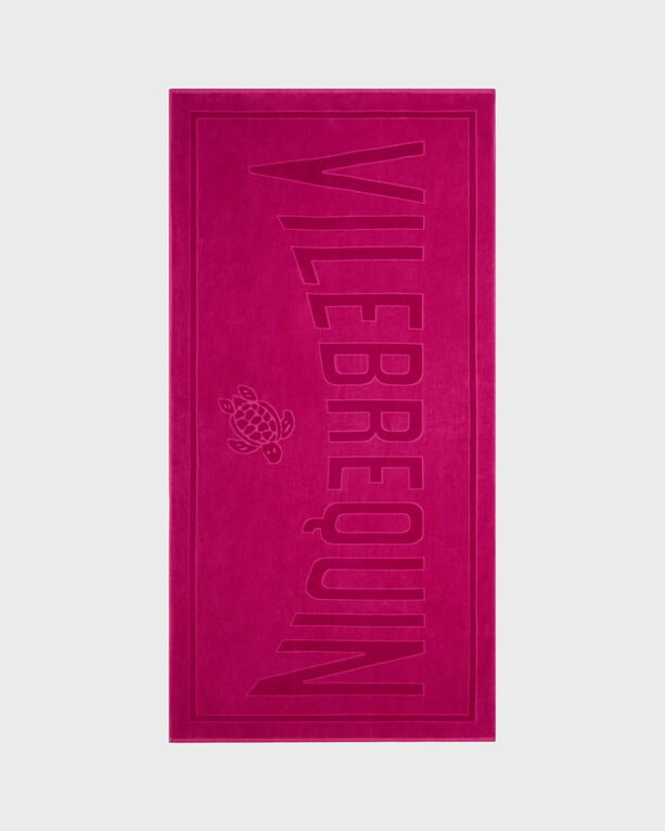 Vilebrequin Solid Organic Cotton Beach Towel In Red