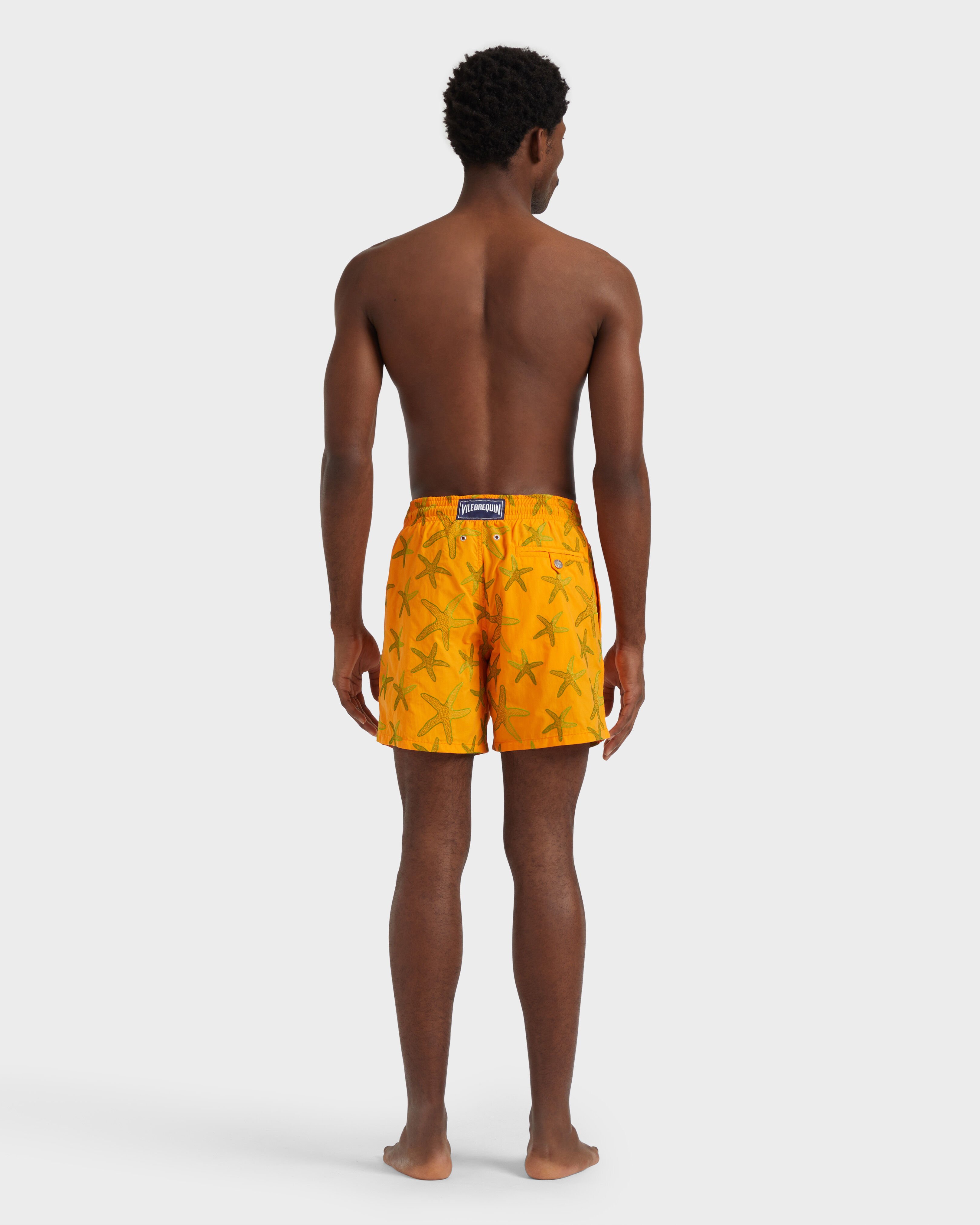 Men Swim Shorts Embroidered Starlettes- Limited Edition CARROT backworn view