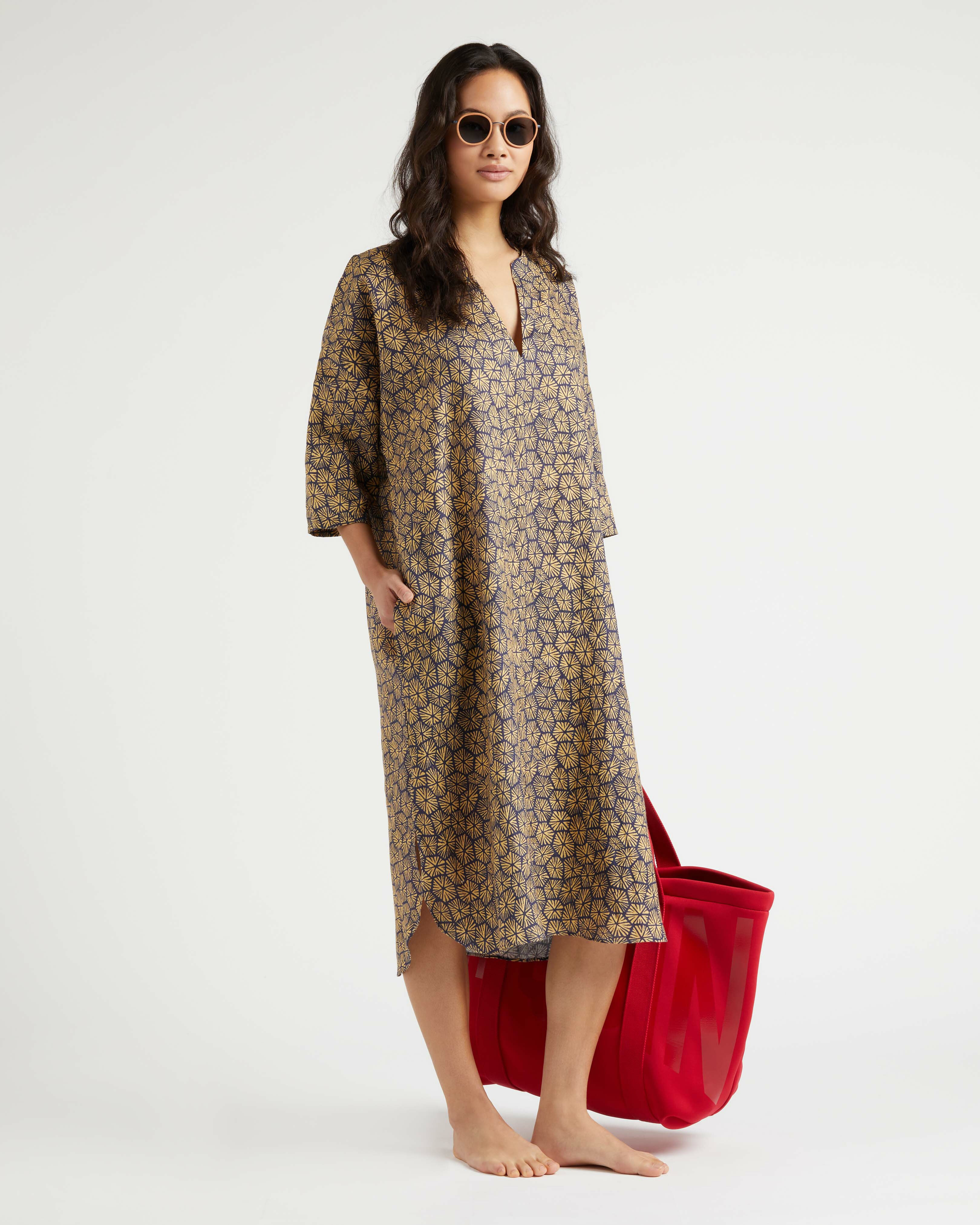 Women Linen Cover-Up Carapaces NAVY supp1 view