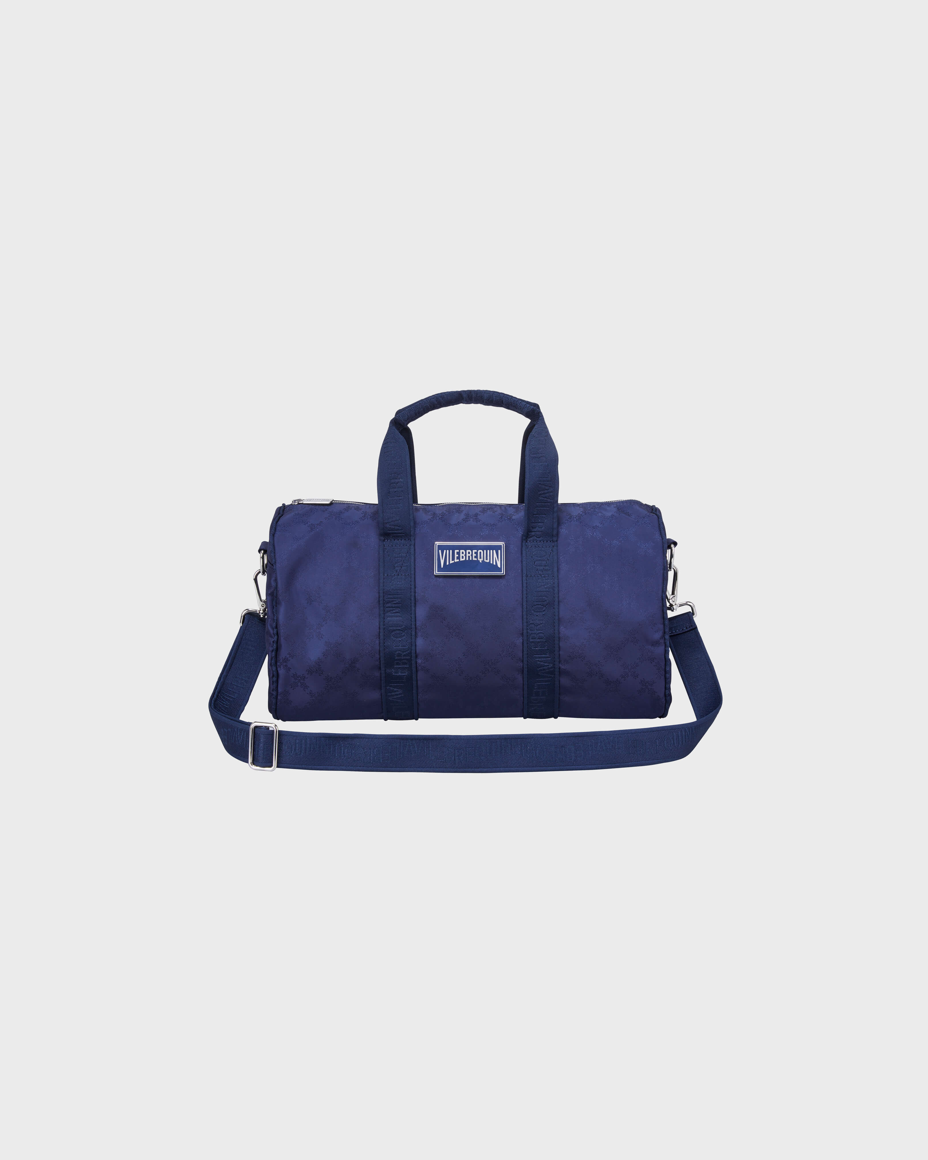 48H Turtle Monogram Unisex-Tasche aus Jacquard MARINEBLAU front view