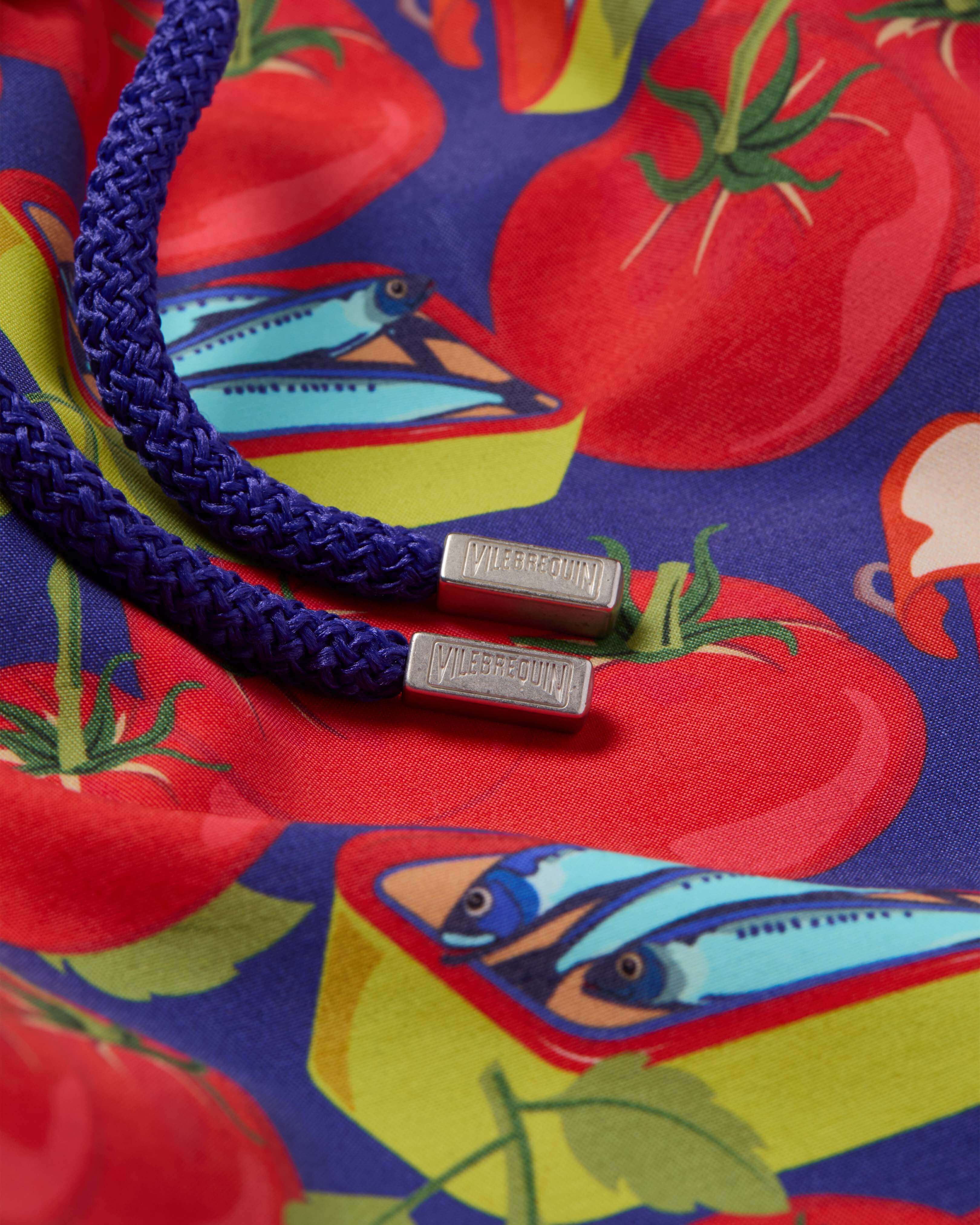 Men Swim Shorts Sardine and Tomato PURPLE BLUE supp1 view