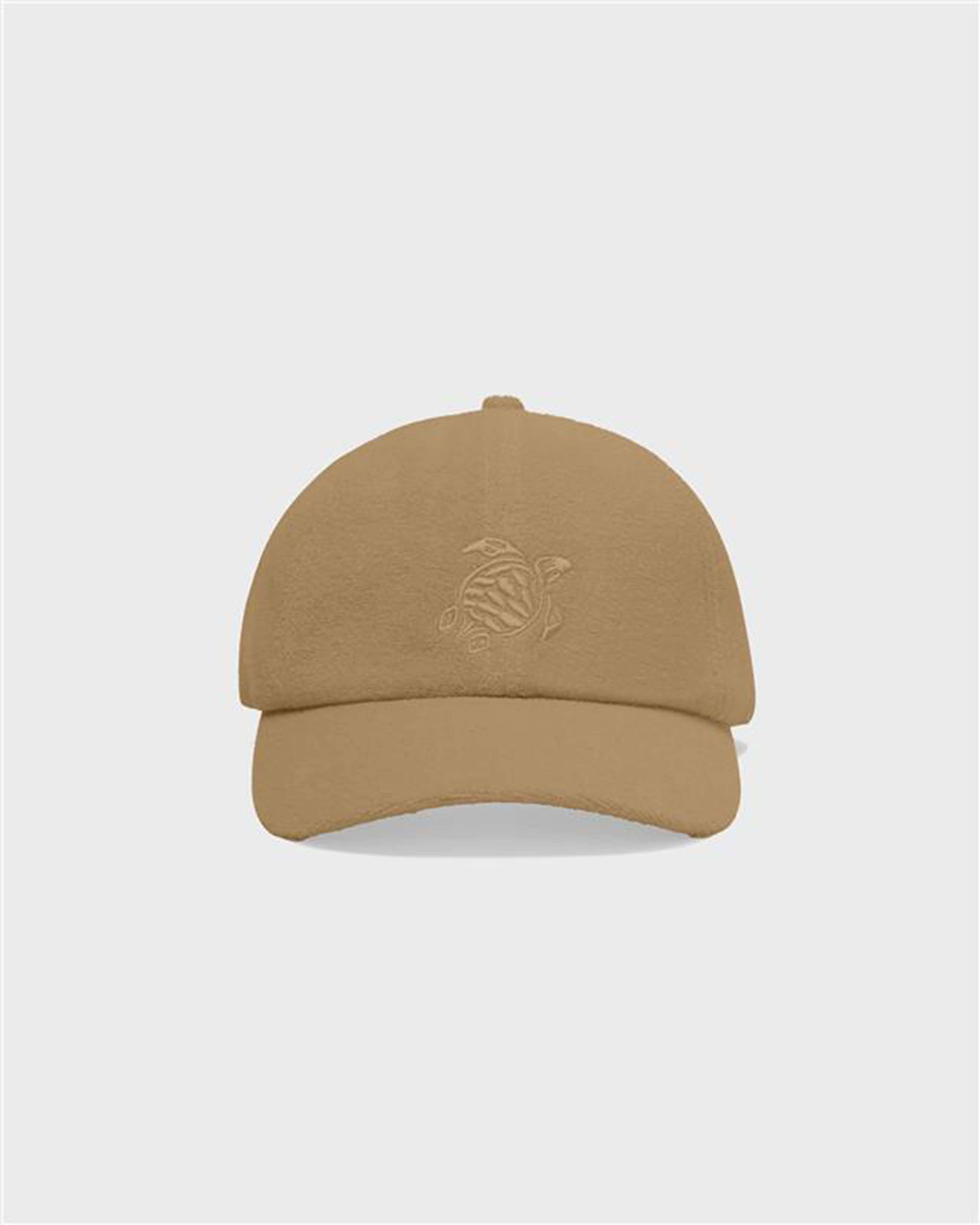 Men Terry Cap Solid MOCHA front view