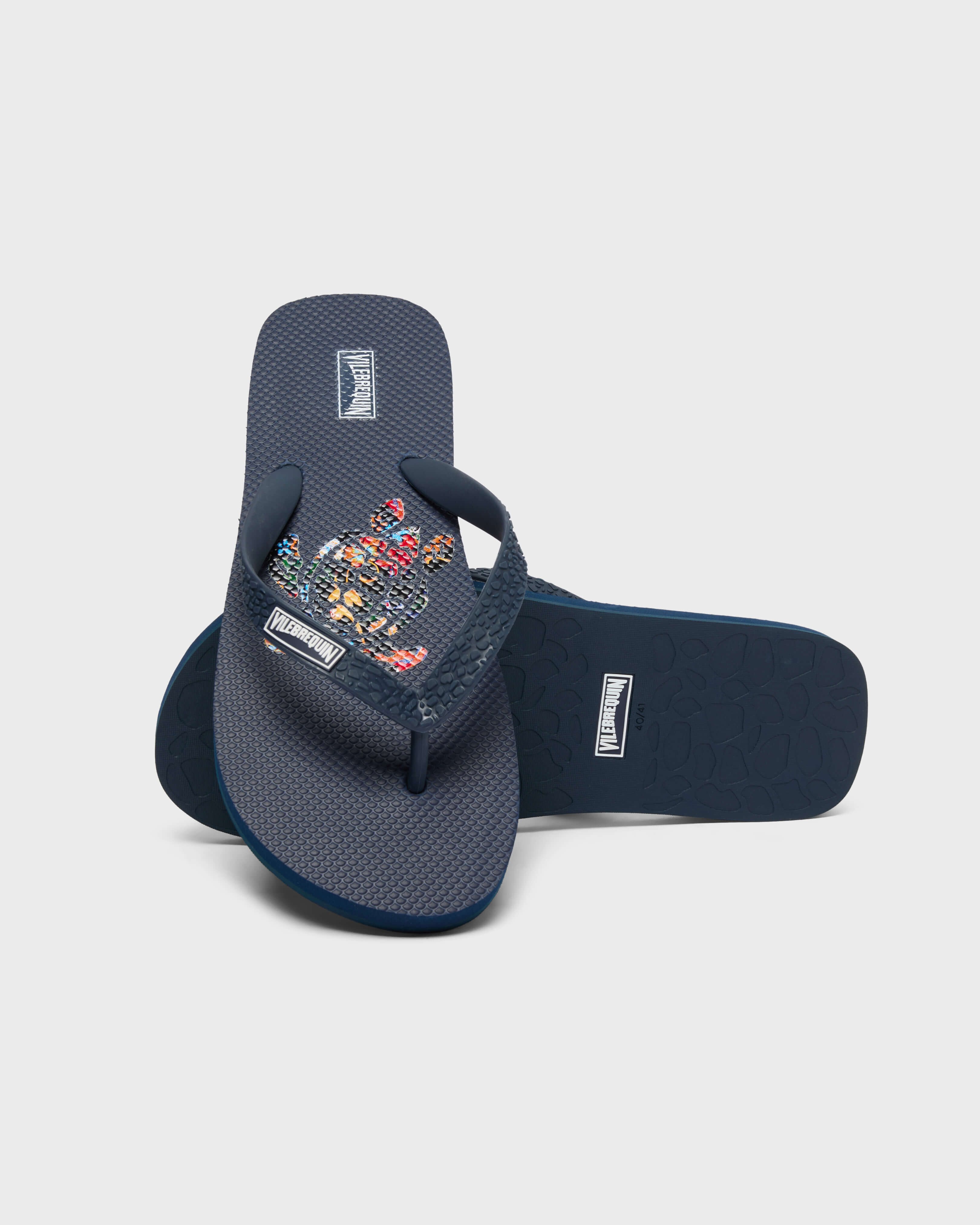 Men Flip Flops Salvador NAVY back view