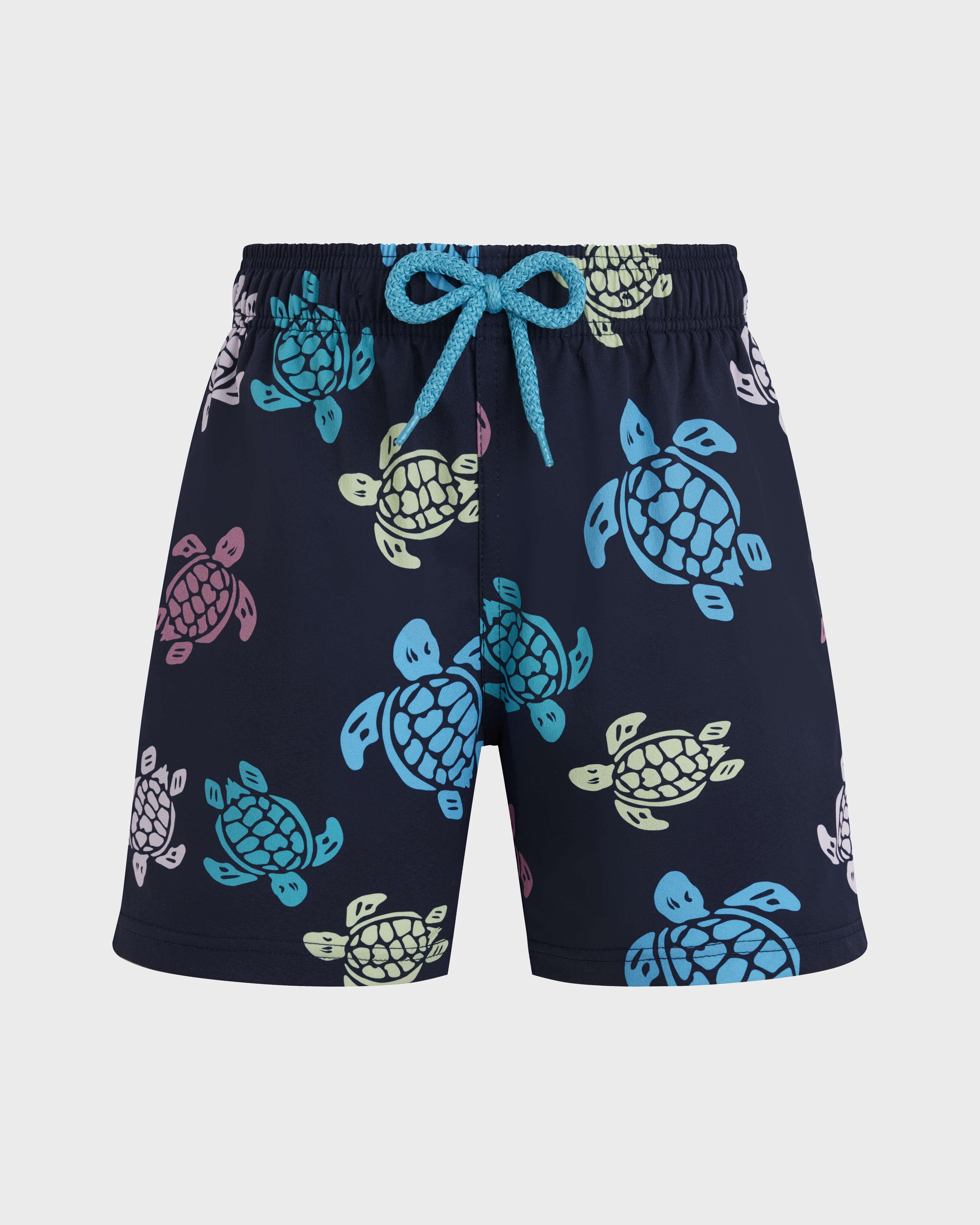 Boys Stretch Swim Shorts Tortues Multicolores NAVY front view