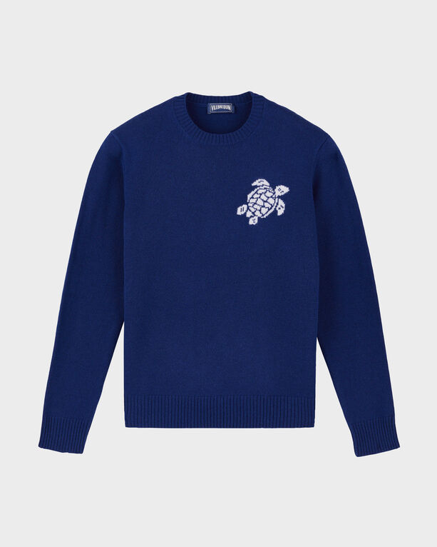 Vilebrequin - Pullover En Coton Et Cachemire Ras-du-cou Homme Tortue - Pull - Rayol - Bleu - Taille XXXL Vilebrequin - Pullover En Coton Et Cachemire Ras-du-cou Homme Tortue - Pull - Rayol - Bleu - Taille XXXL