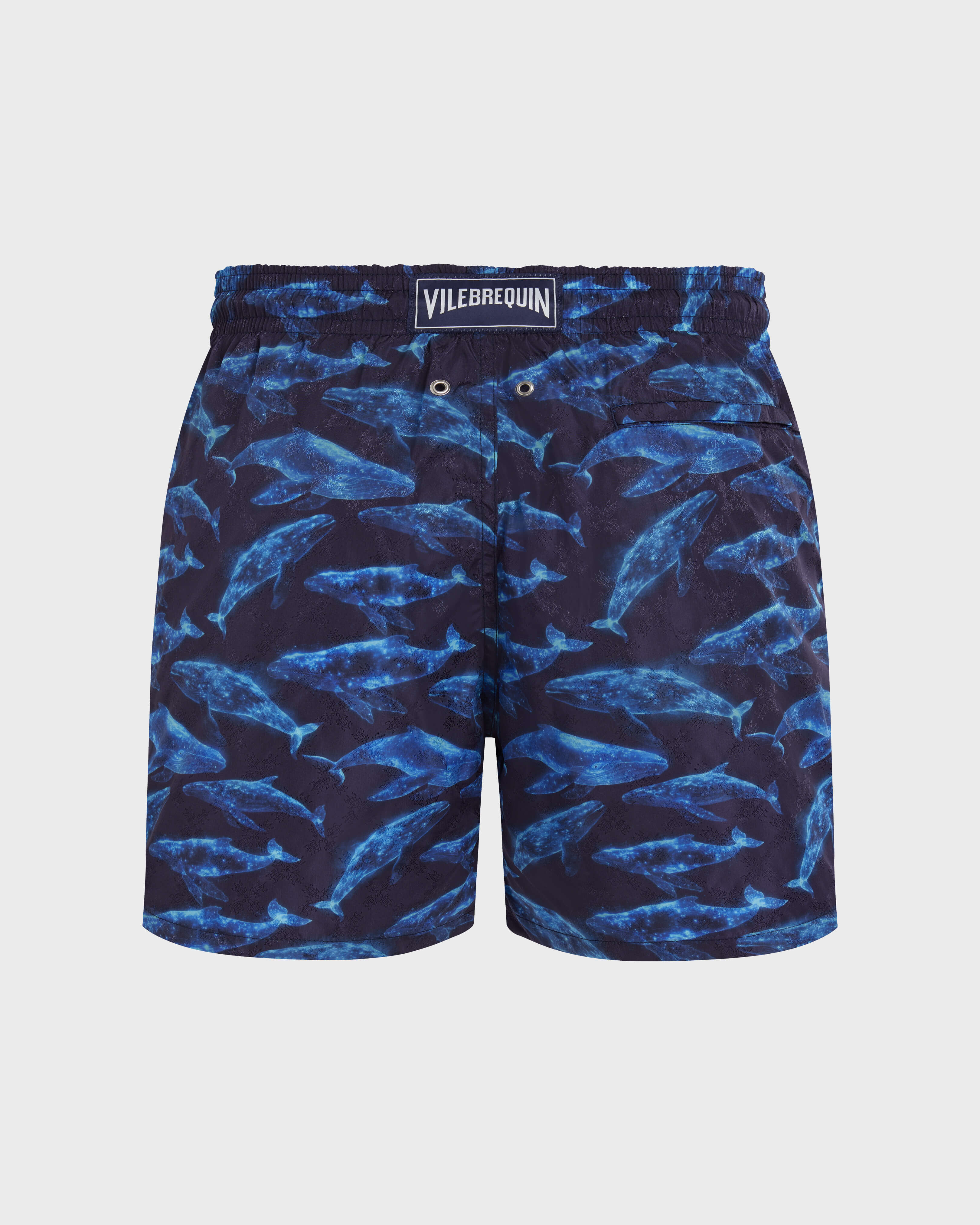 Bañador con estampado Sparkling Whales para hombre AZUL MARINO back view