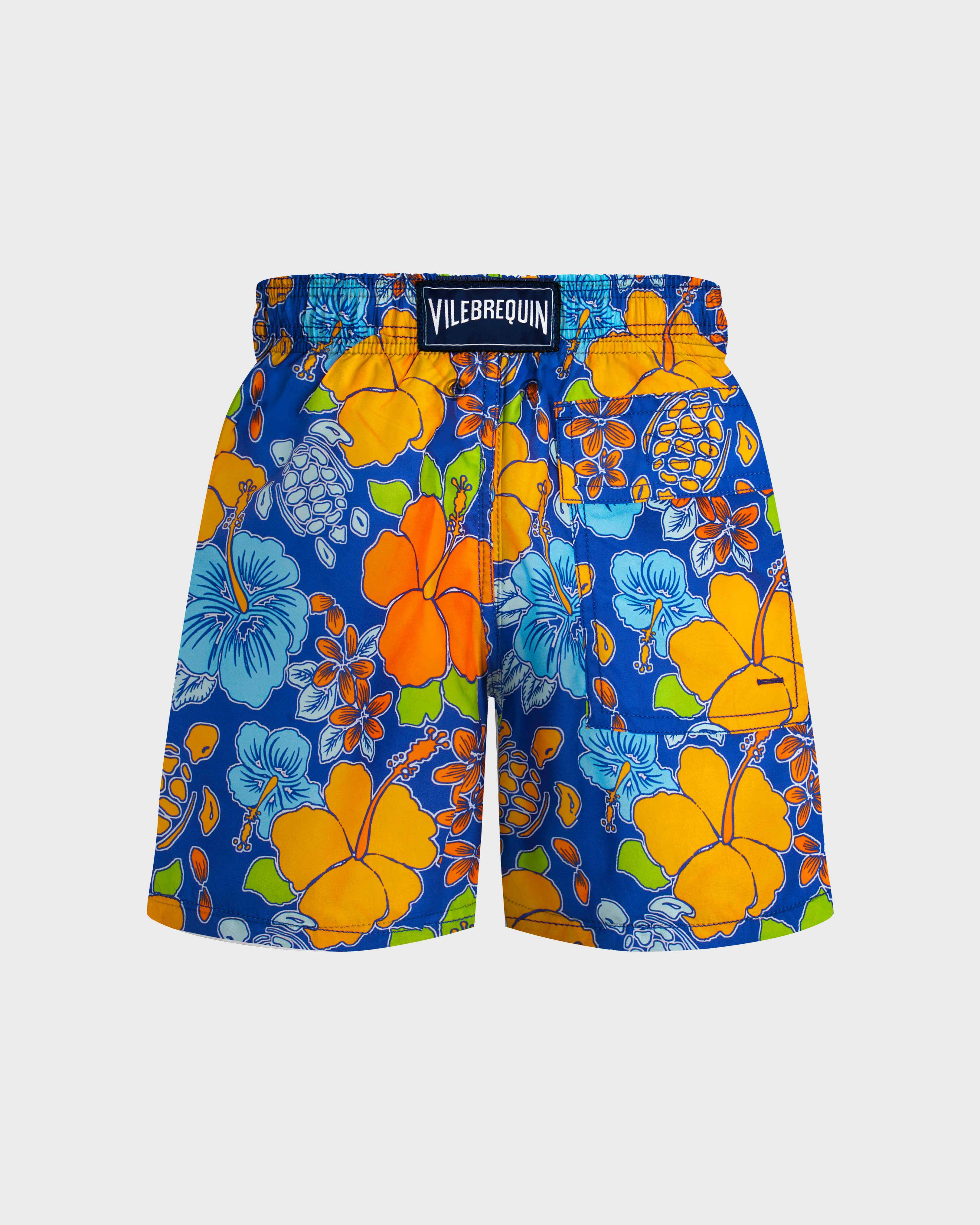 Boys Swim Shorts Tropical Turtle MARRAKECH back view