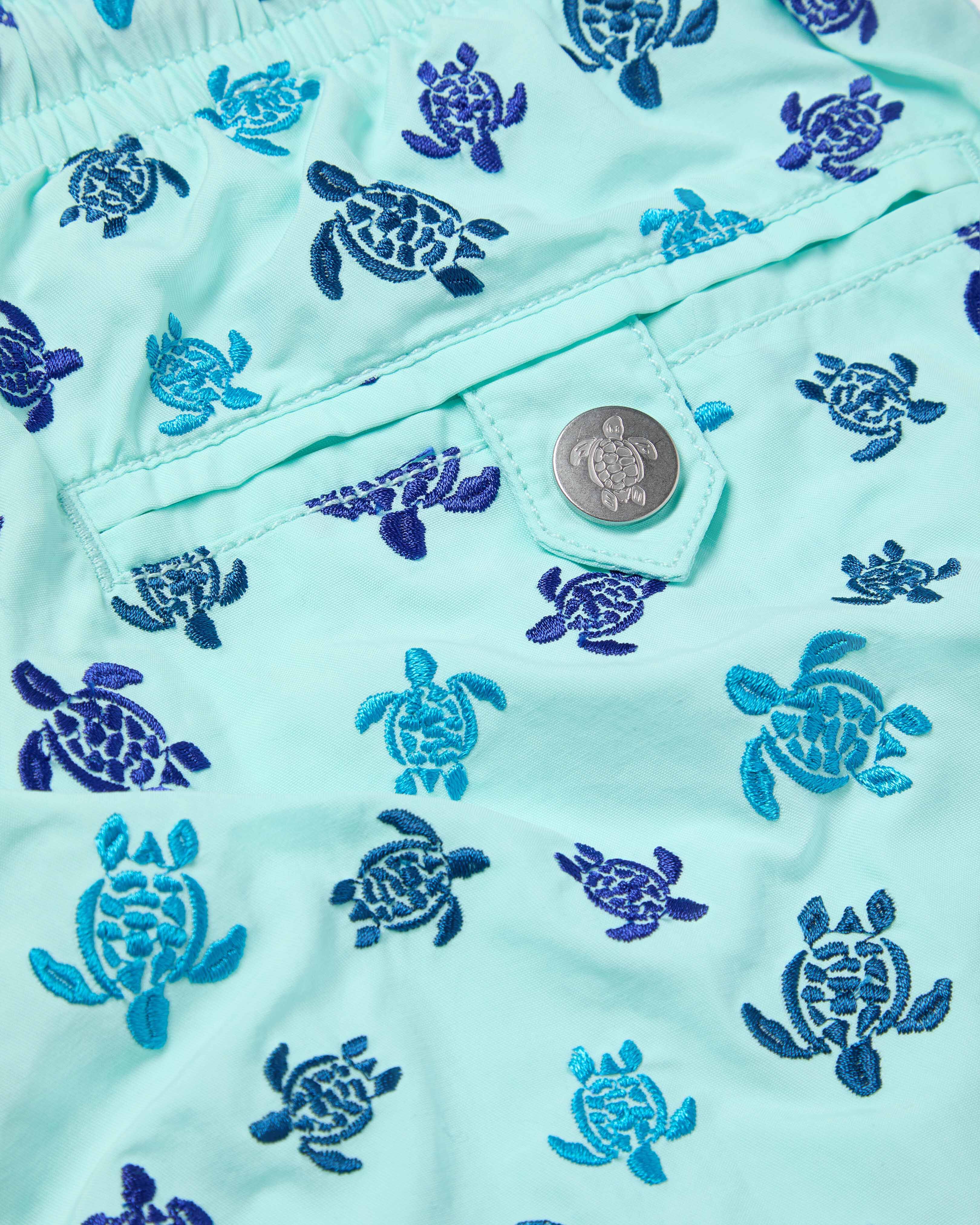 Pantaloncini mare uomo ricamati Micro Ronde des Tortues - Edizione limitata OXYGENE supp1 view