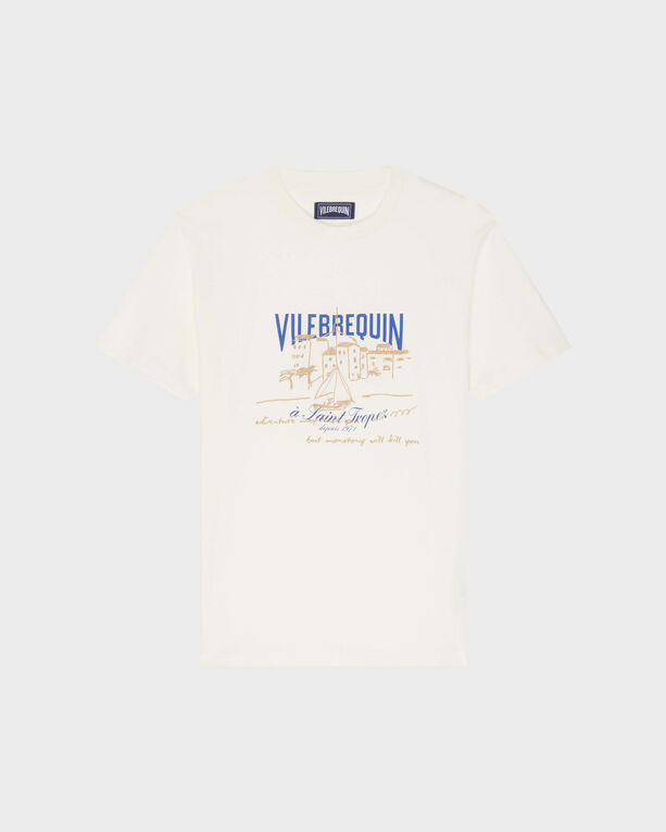 Vilebrequin - Men T-shirt Vilebrequin Bateau - Tee Shirt - Portisol - White - Size L
