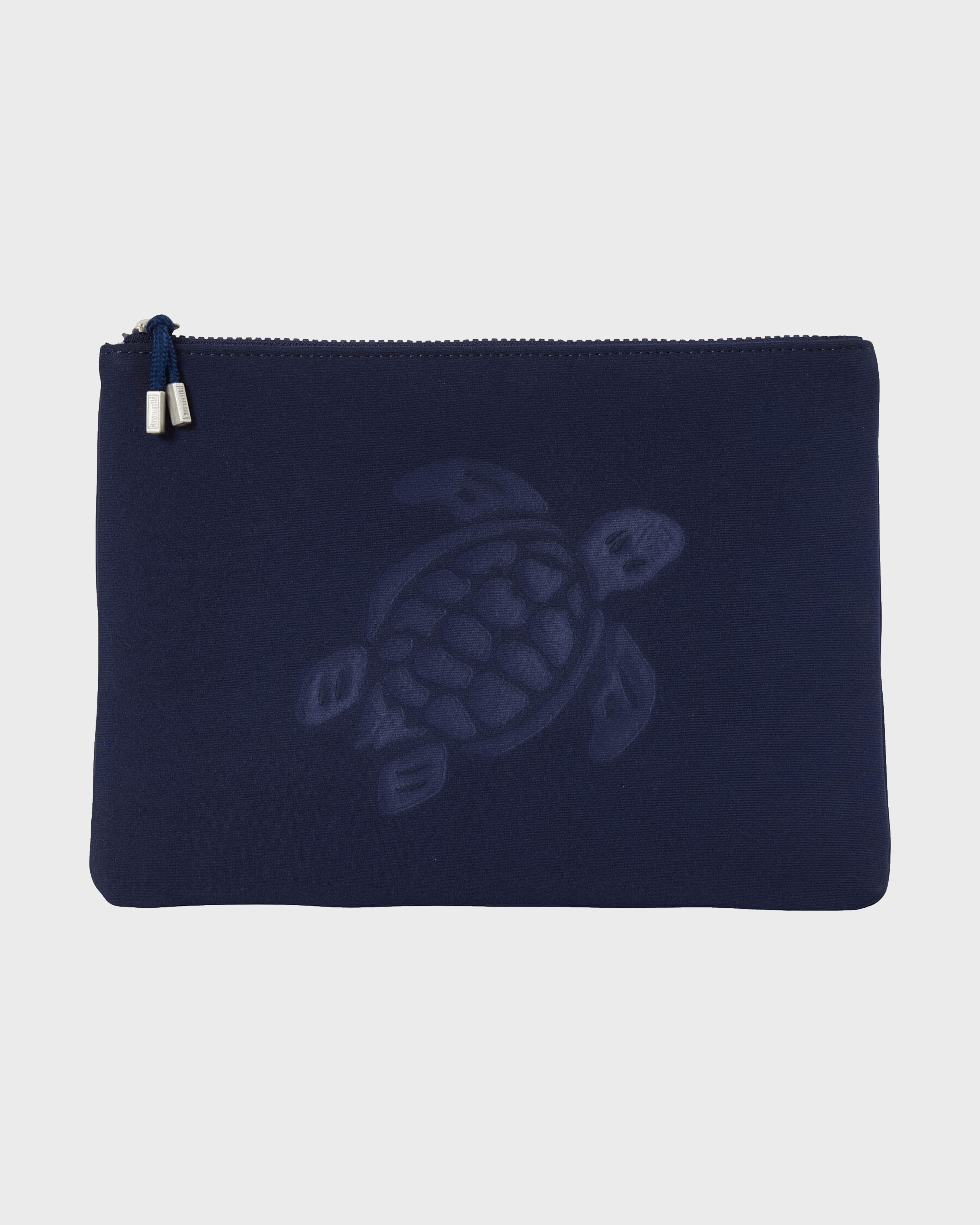 Pochette en néoprène unisexe Tortue BLEU MARINE front view