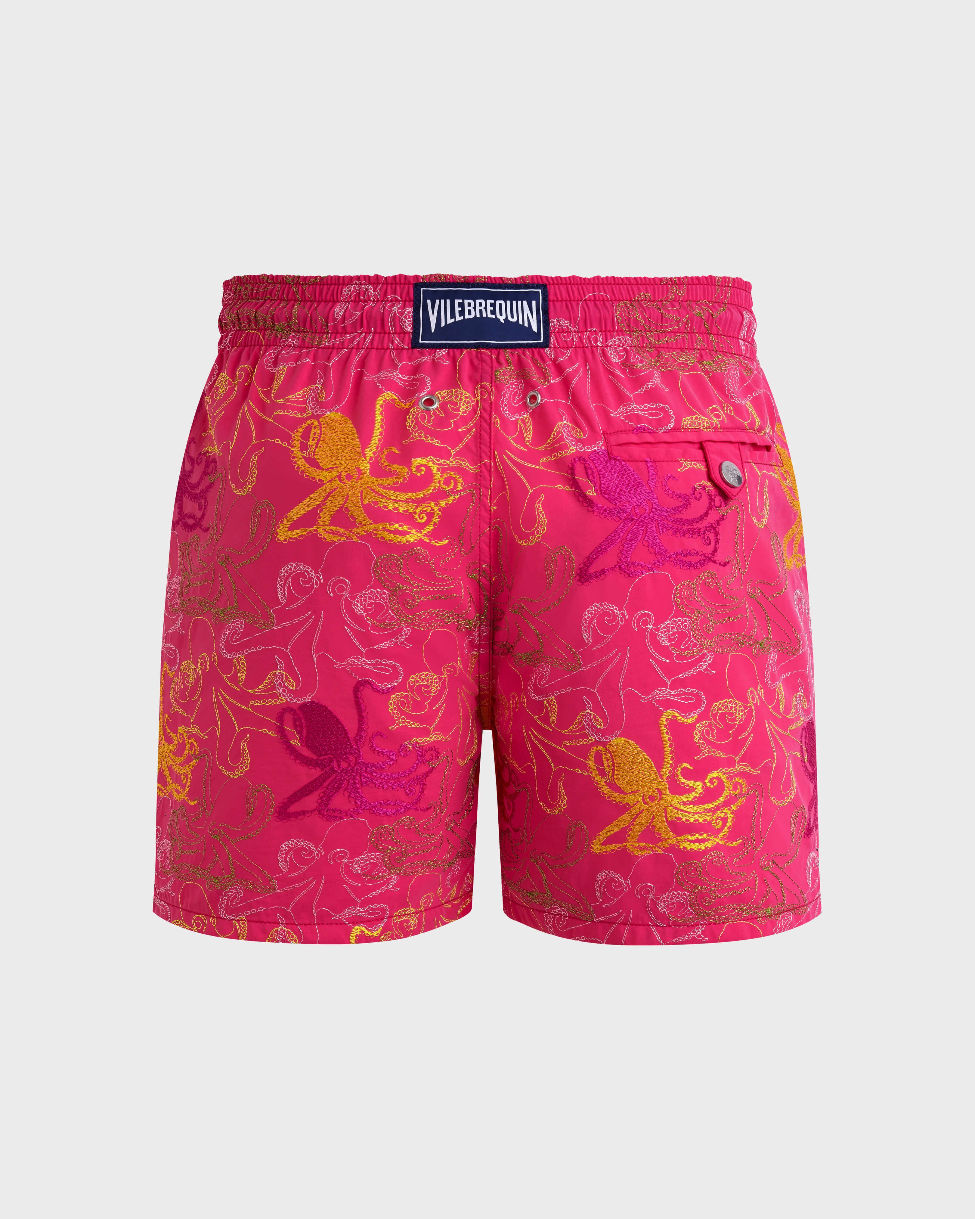 Bañador con bordado Octopussy para hombre de edición limitada BUGANVILLA back view