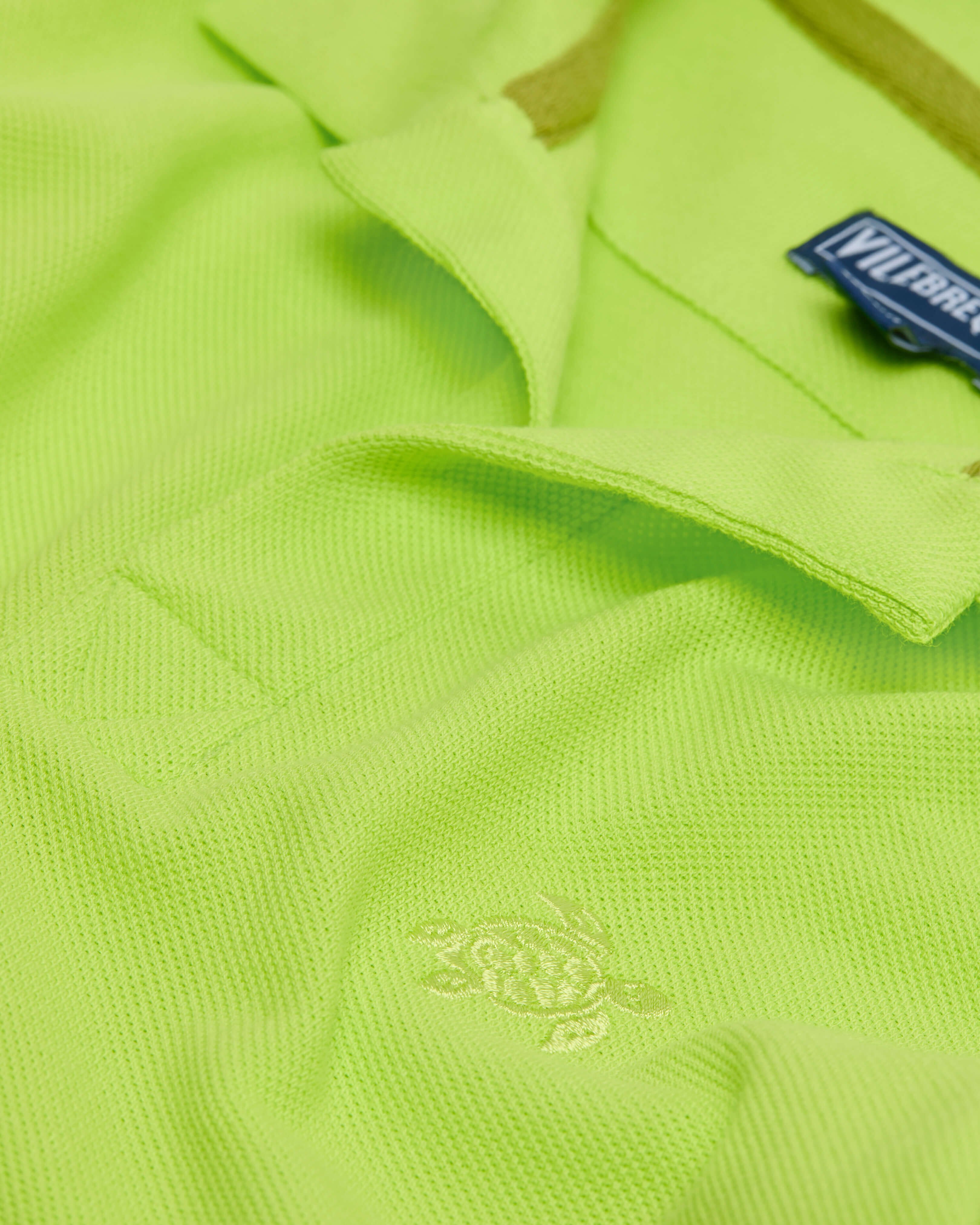Polo de algodón orgánico de color liso para niño ACIDE look1 view