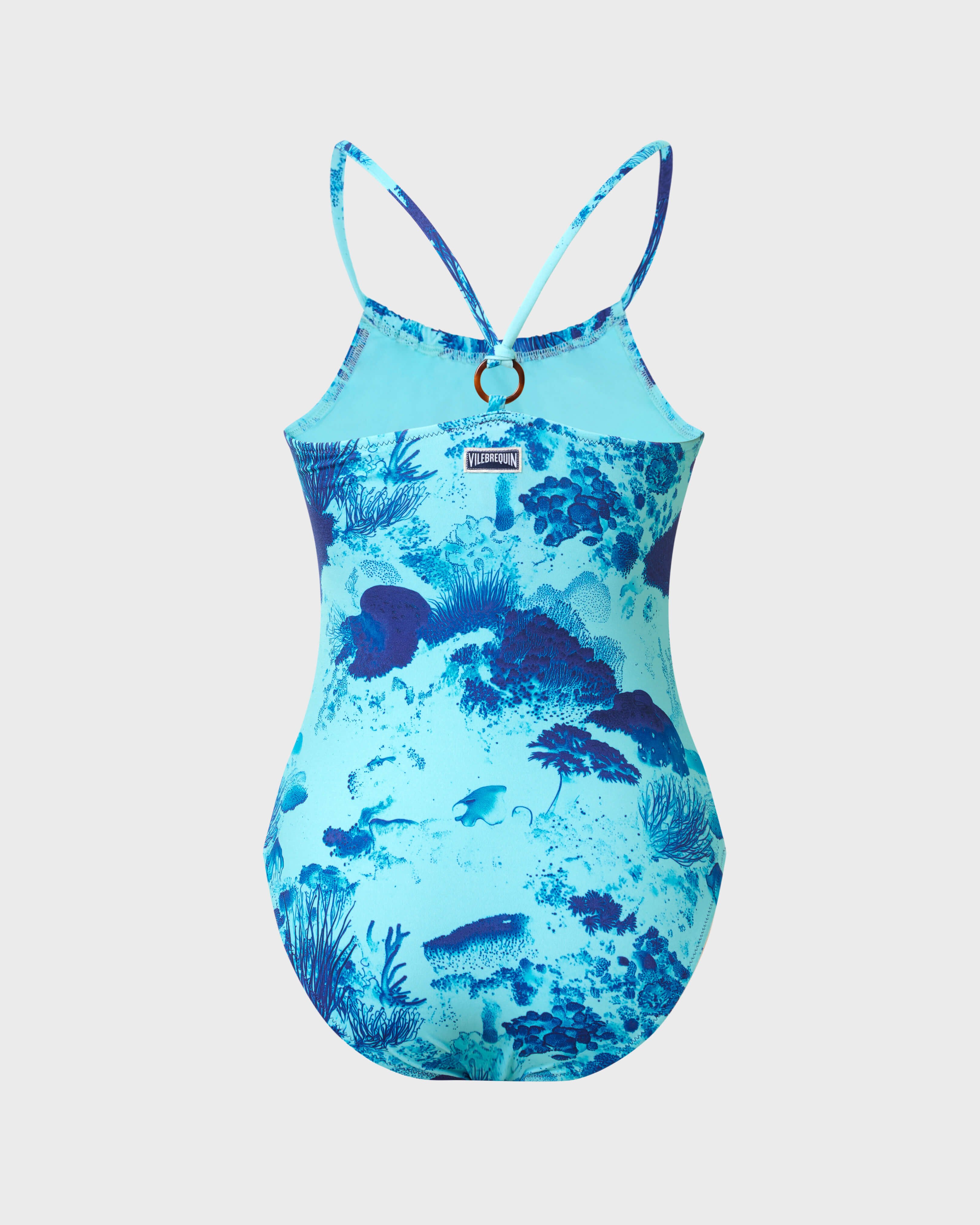 Bañador de una sola pieza con estampado Coral Reef para niña OXYGENE back view