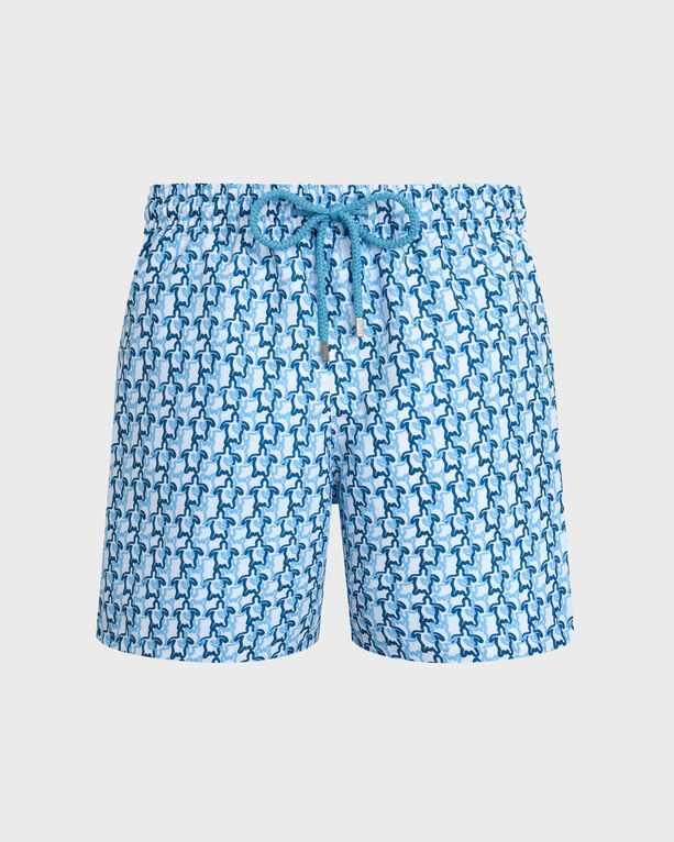 Vilebrequin - Men Swim Trunks Turtles Net - Swimwear - Moorea - White - Size S