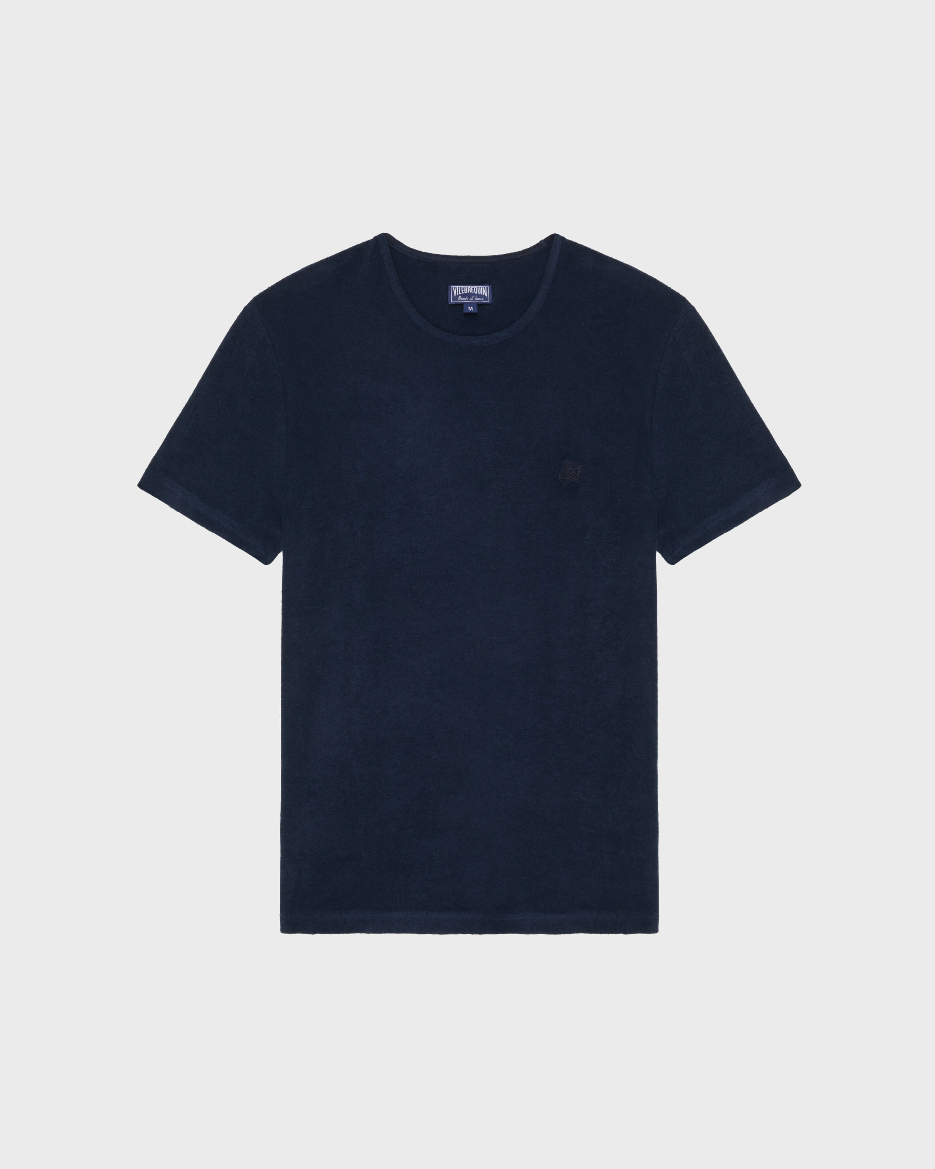 Terry T-Shirt Solid NAVY front view