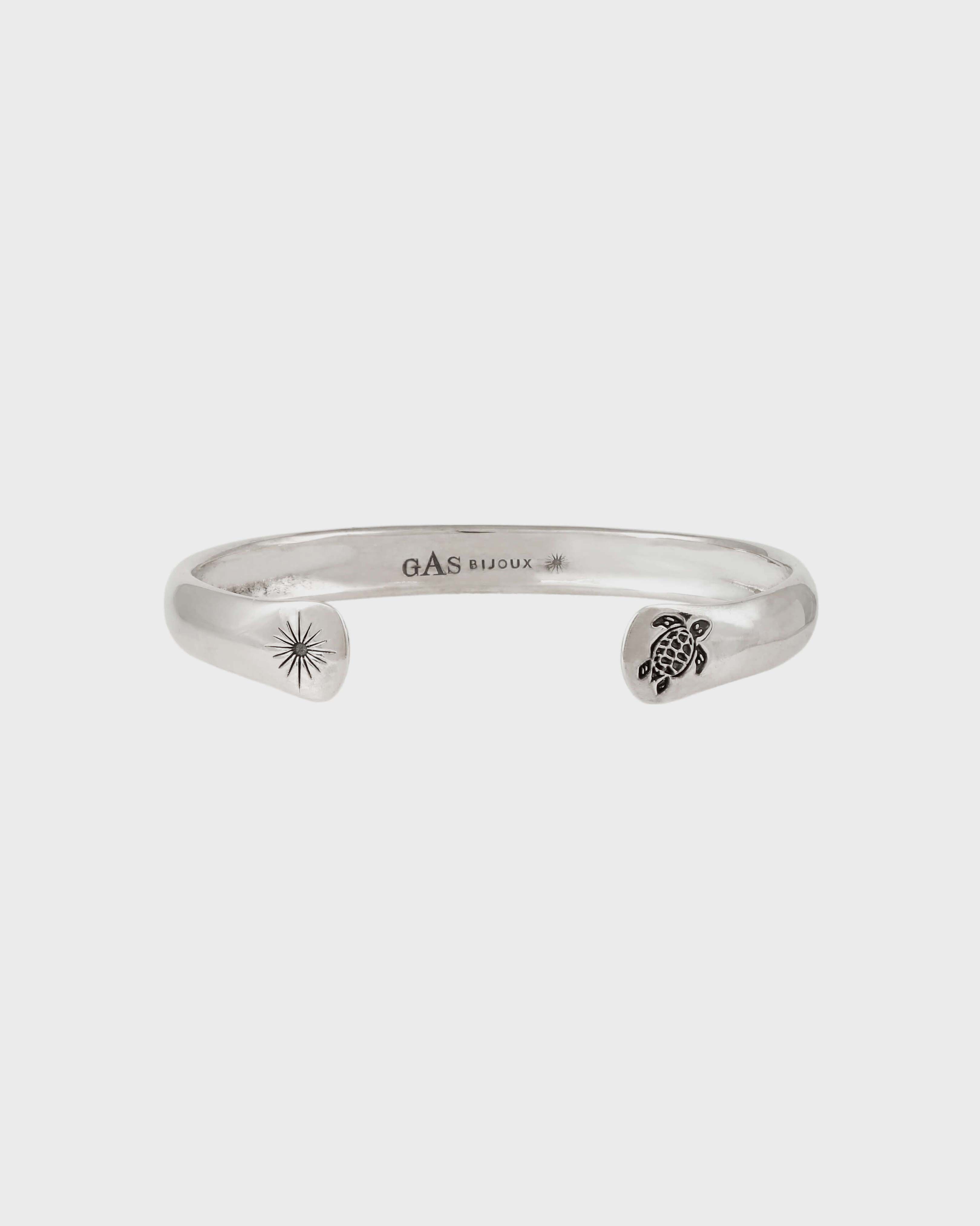 Bracelet Jonc argent Unisexe Vilebrequin Original - Vilebrequin x Gas Bijoux ARGENT front view