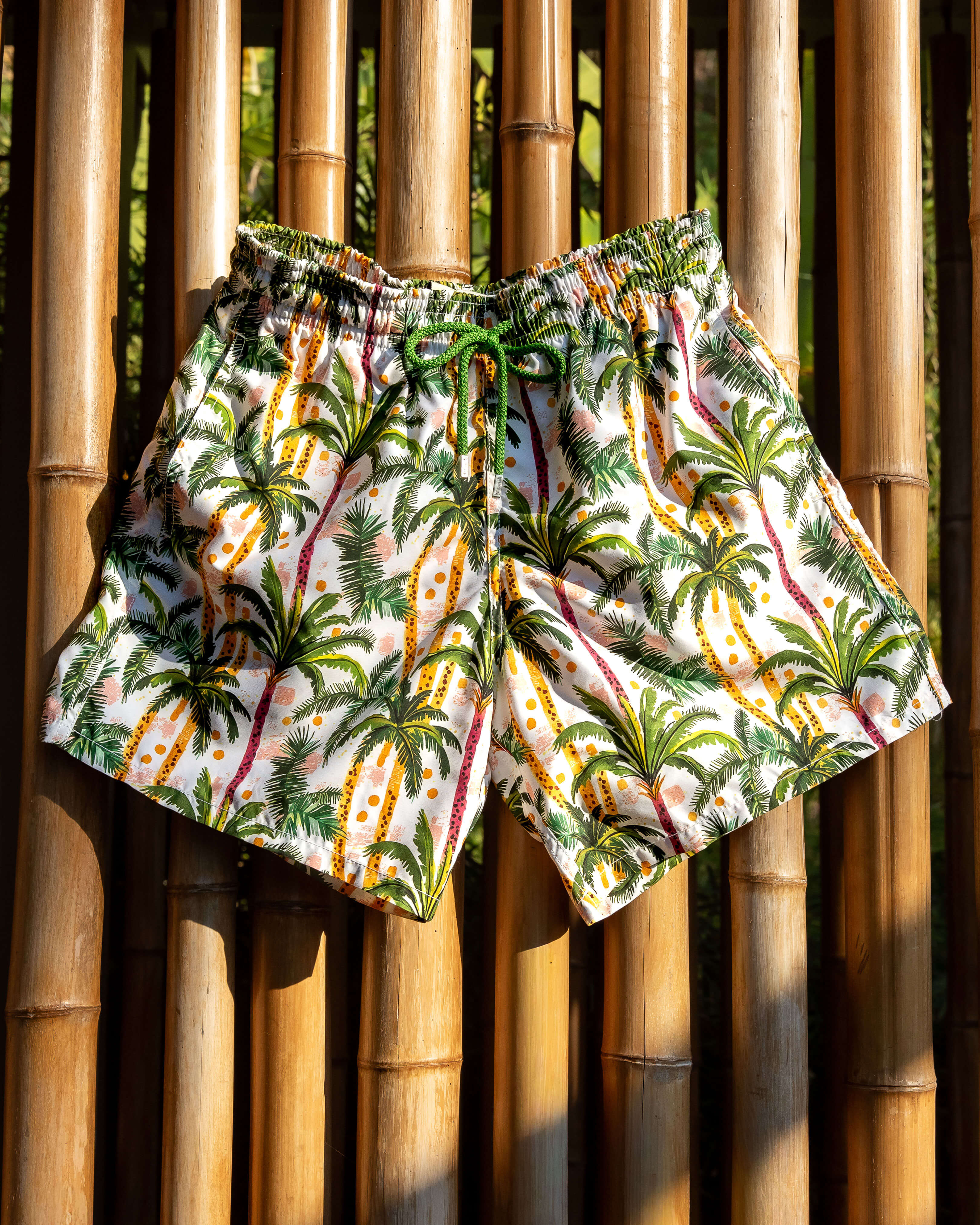 Men Swim Shorts Brazil Jungle WHITE override view