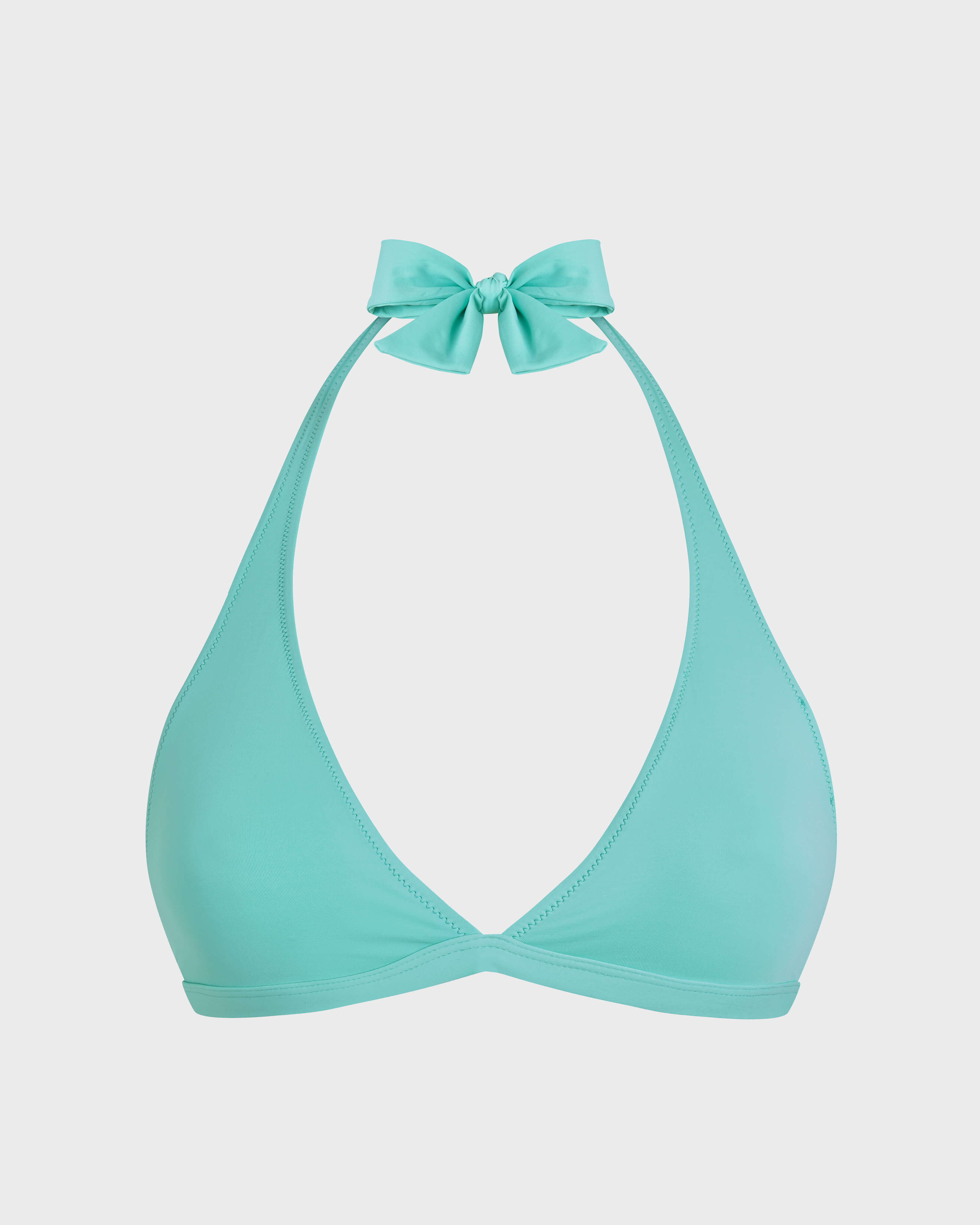 Haut de maillot de bain foulard femme uni CARIBBEAN front view