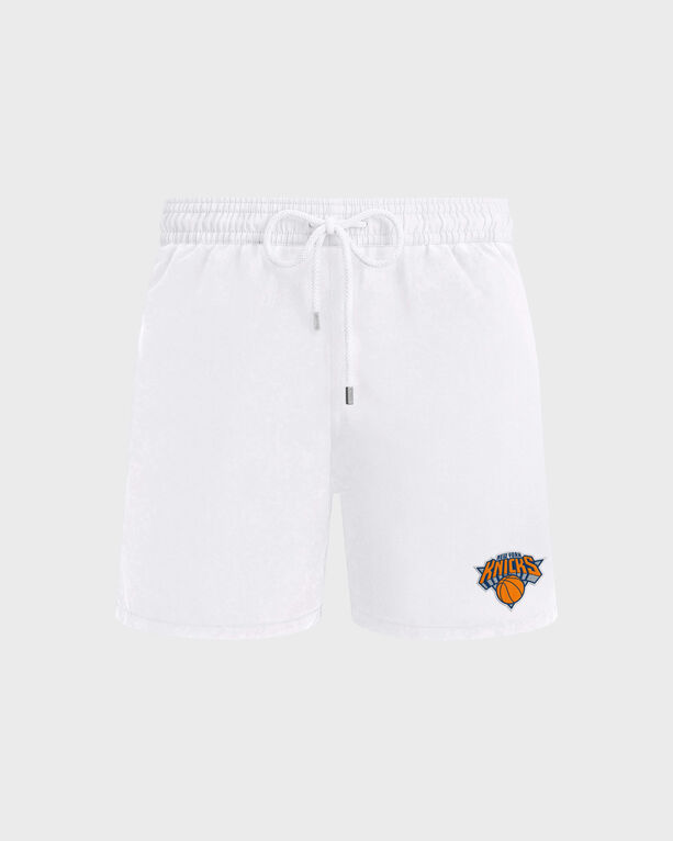 Vilebrequin - Men Swim Trunks - Vilebrequin X New York Knicks - Swimwear - Motu - White - Size XXXL
