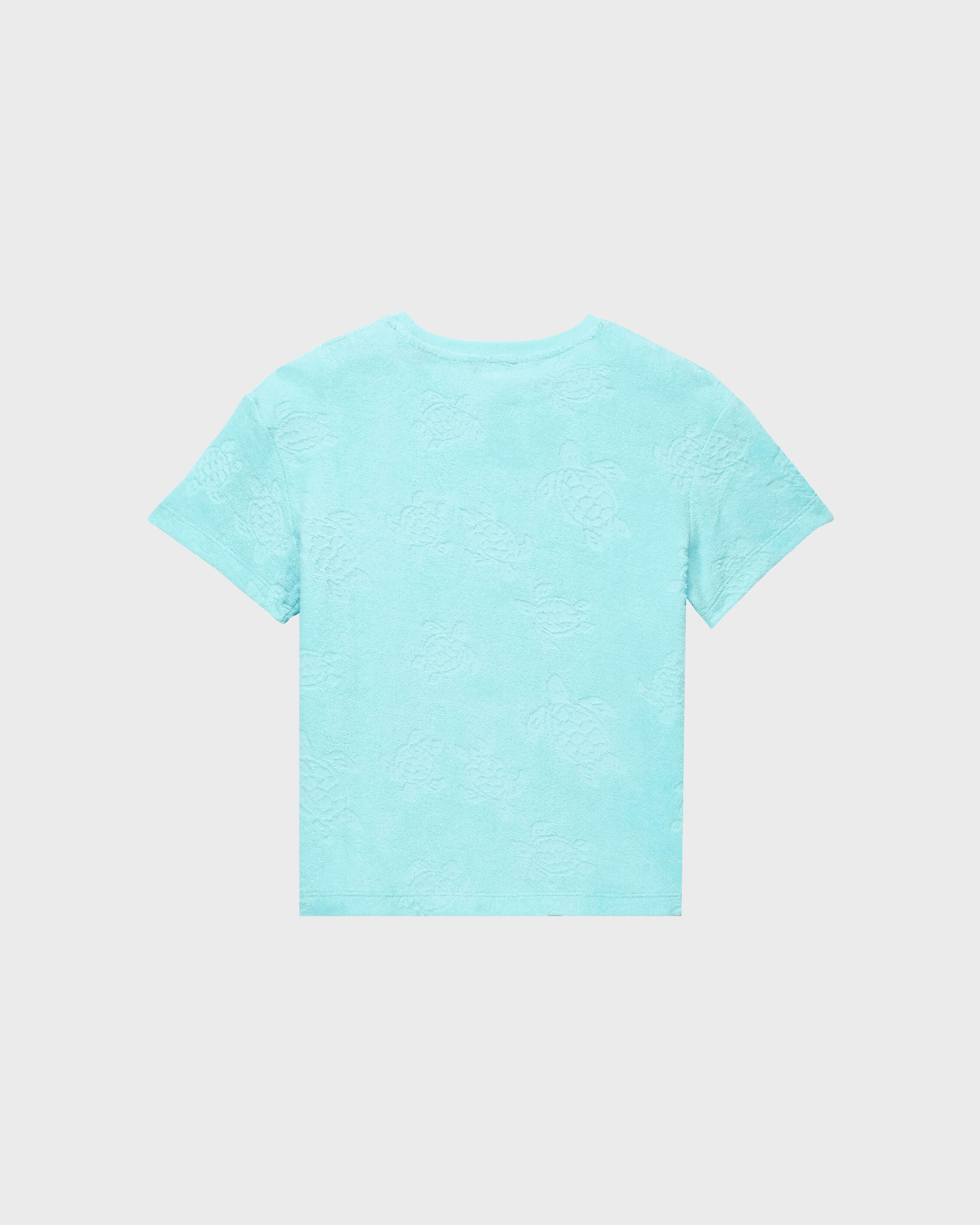 Rondes des Tortues T-Shirt mit Rundhalsausschnitt aus Frottee für Kinder THALASSA back view