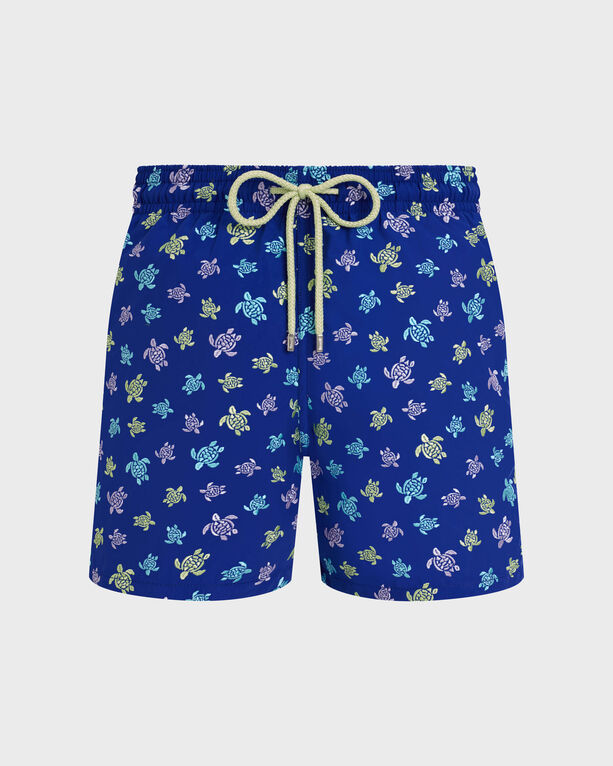Vilebrequin - Men Swim Shorts Embroidered Micro Ronde Des Tortues - Limited Edition - Swimwear - Mistral - Blue - Size XL