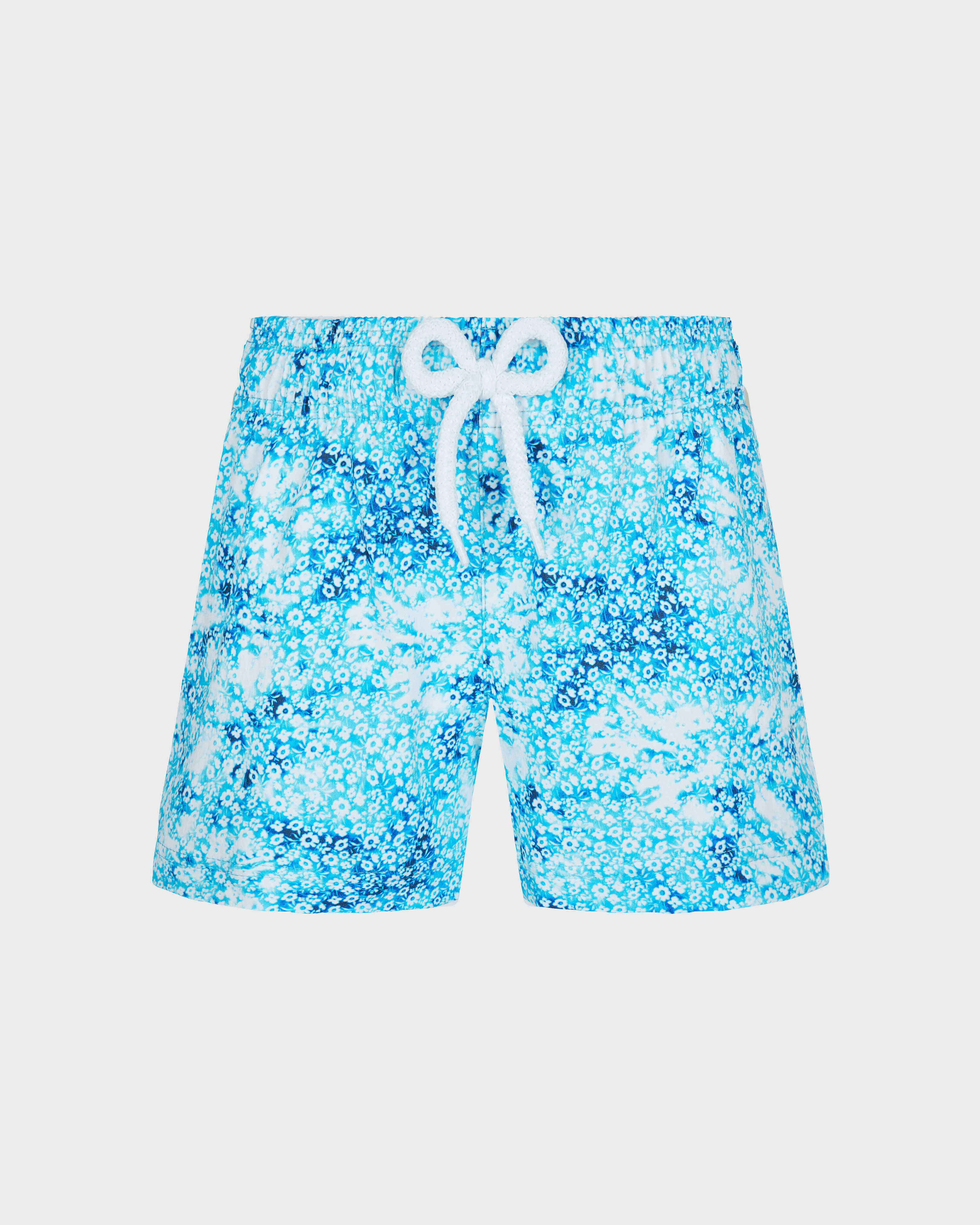 Flowers Tieand Dye Badeshorts für Mädchen MARINEBLAU front view