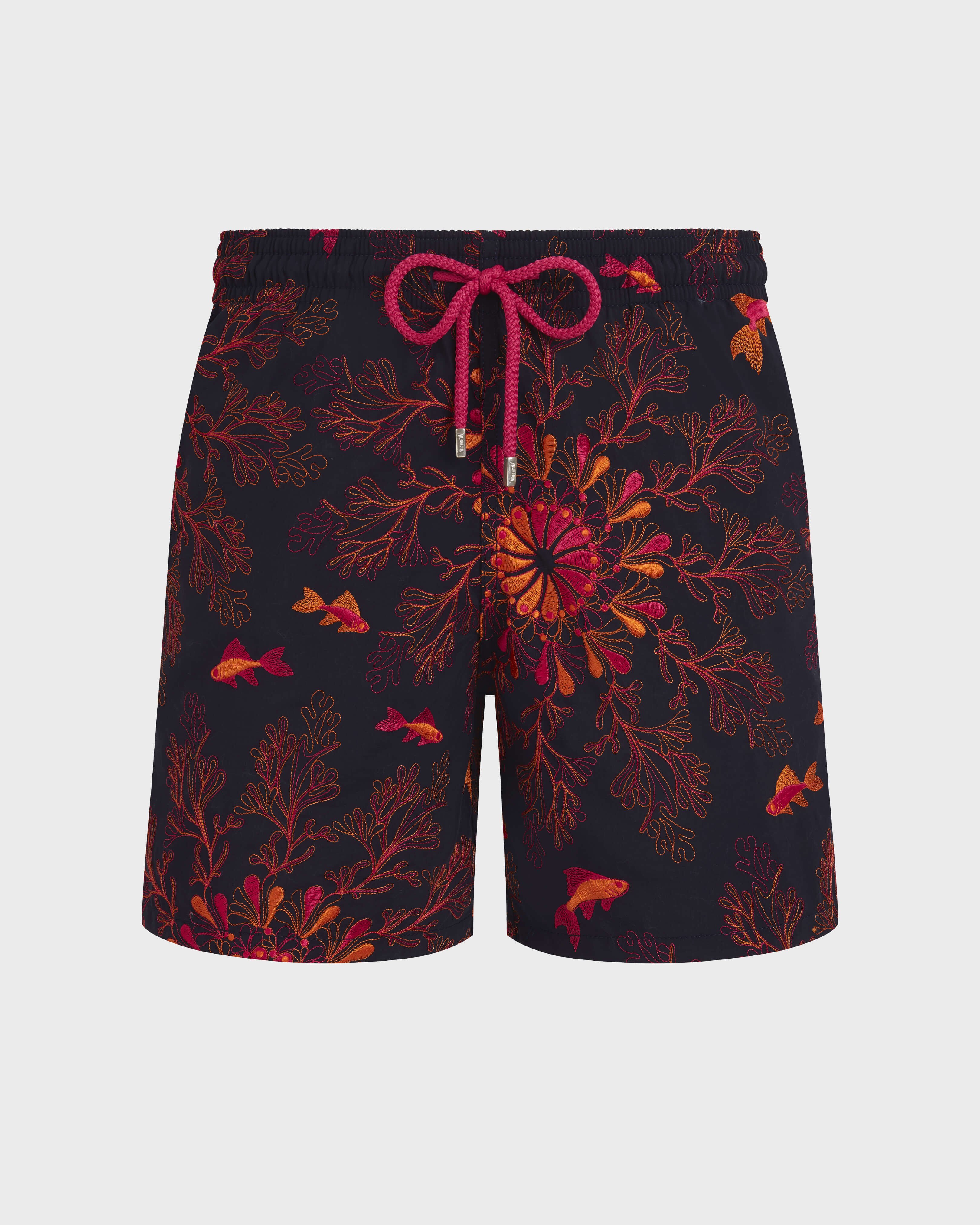 Costume da bagno ricamato Coral Mandala – Edizione limitata BLU MARINE front view