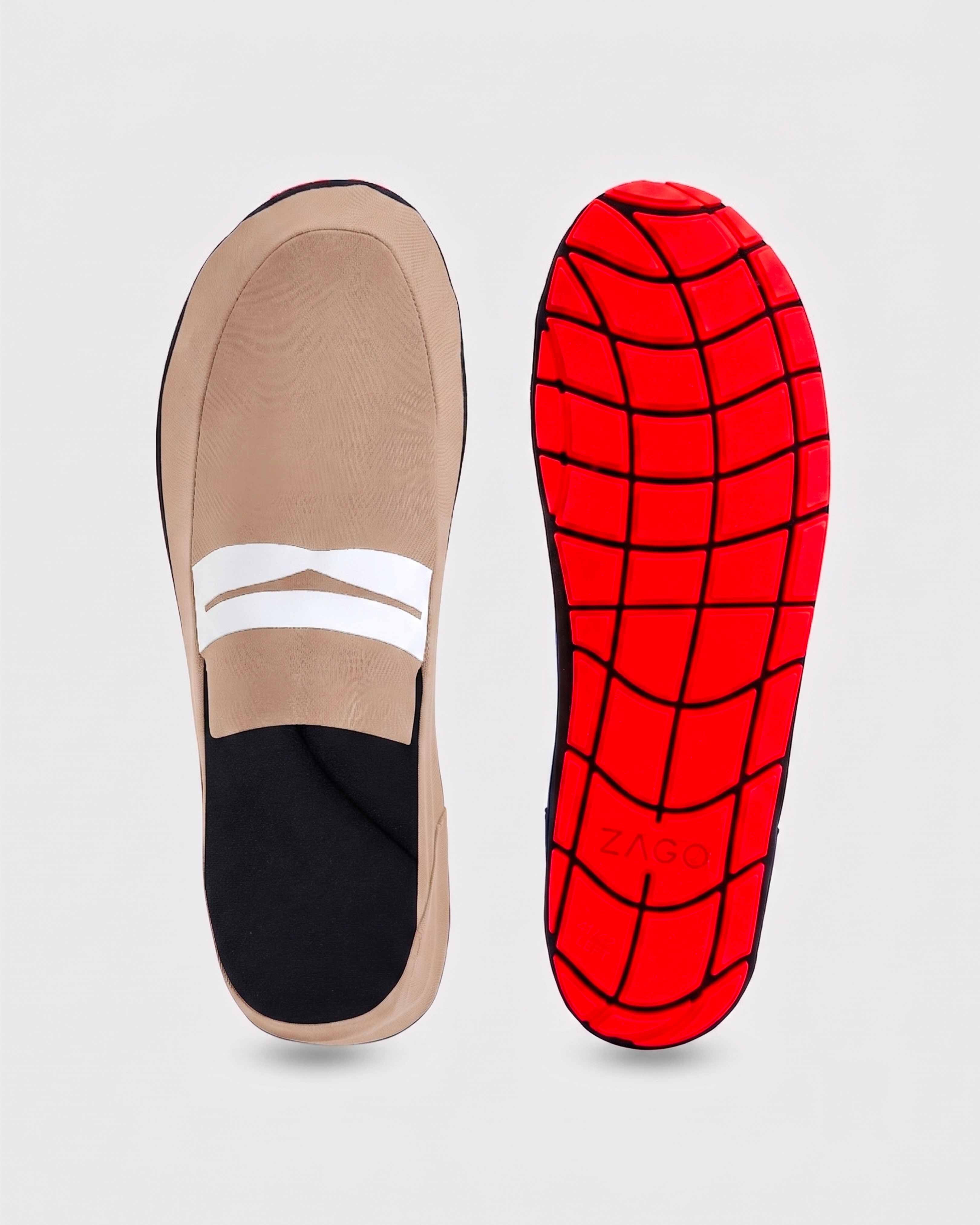 Hybrid-Loafer - Vilebrequin x ZAGO BEIGE front view