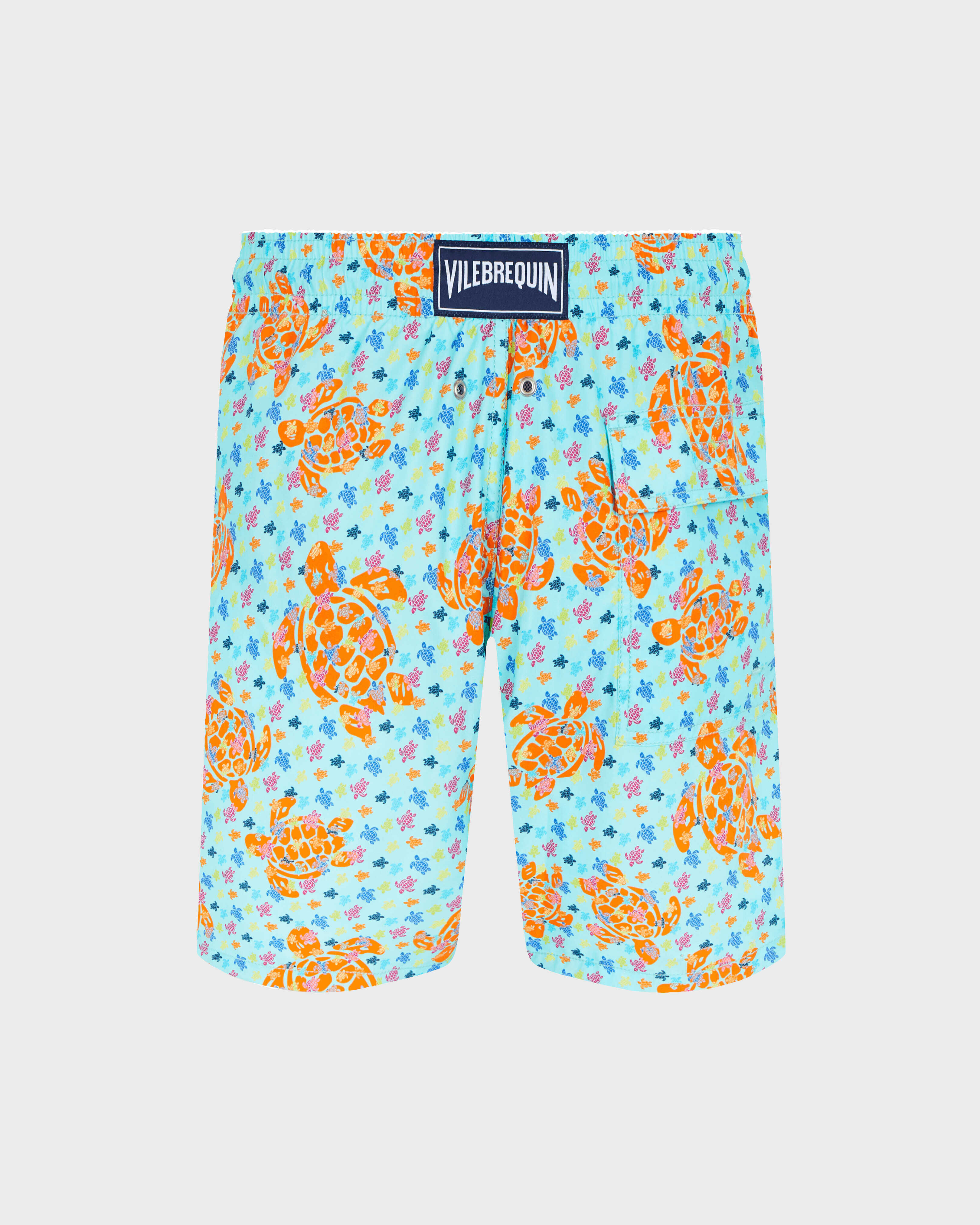 Bañador elástico largo con estampado Micro Macro Ronde Des Tortues para hombre LAGUNA back view
