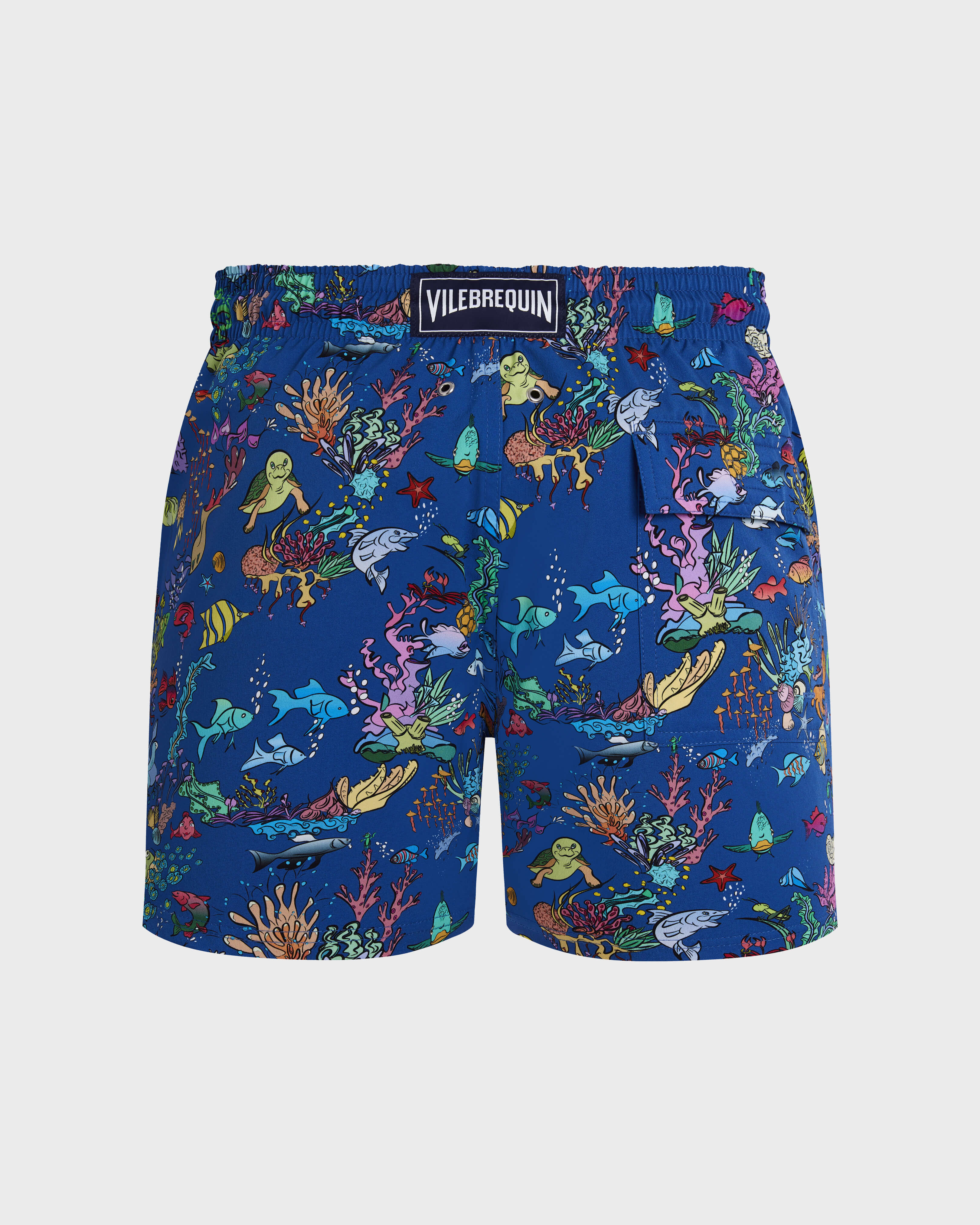 Men Stretch Short Swim Shorts Aquarium PALACE back view