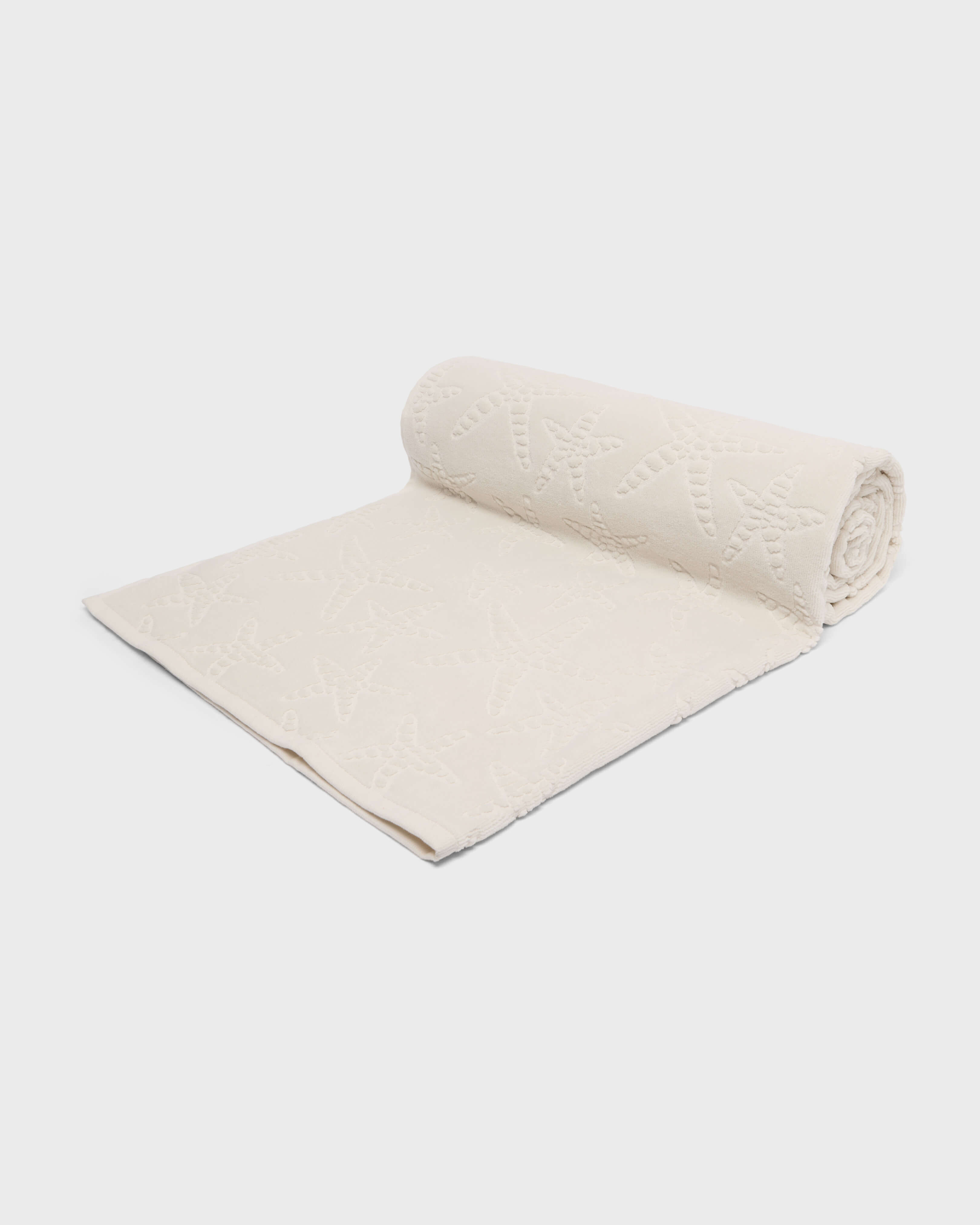Telo da mare in cotone biologico Starlettes Jacquard BRUME look1 view