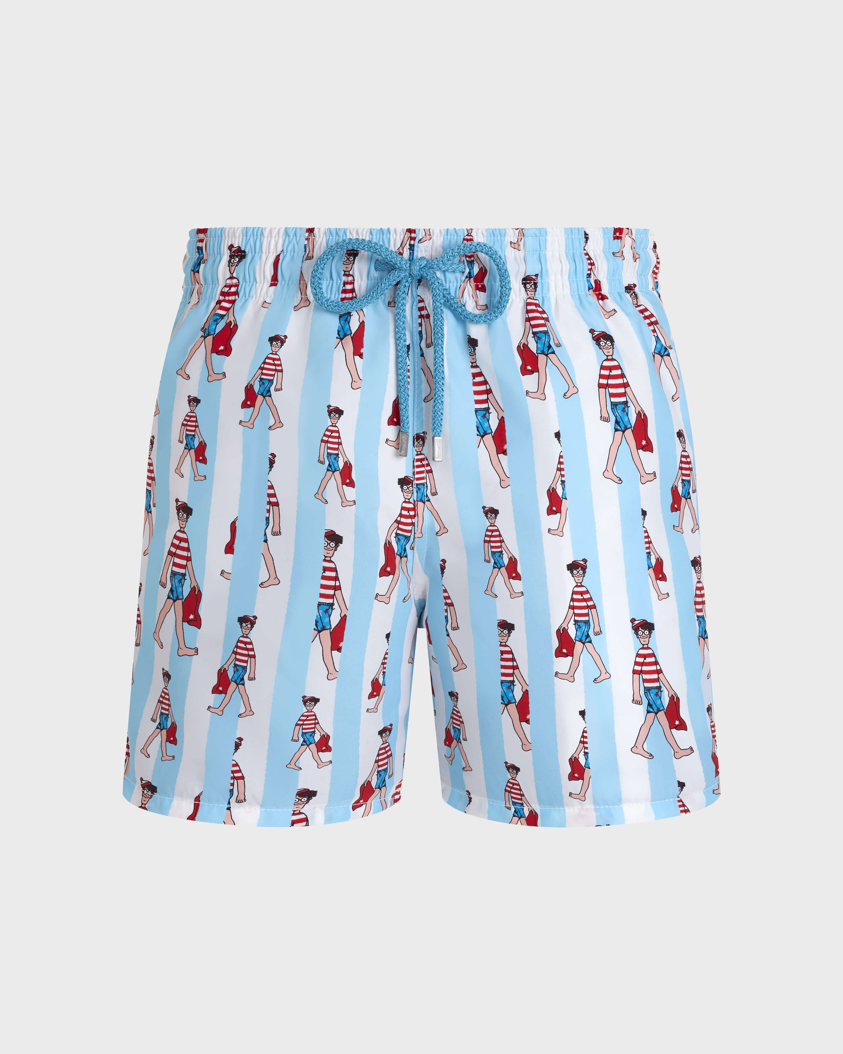 Stripes Wo ist Walter? Badeshorts für Herren – Vilebrequin x Wo ist Walter? WEISS front view