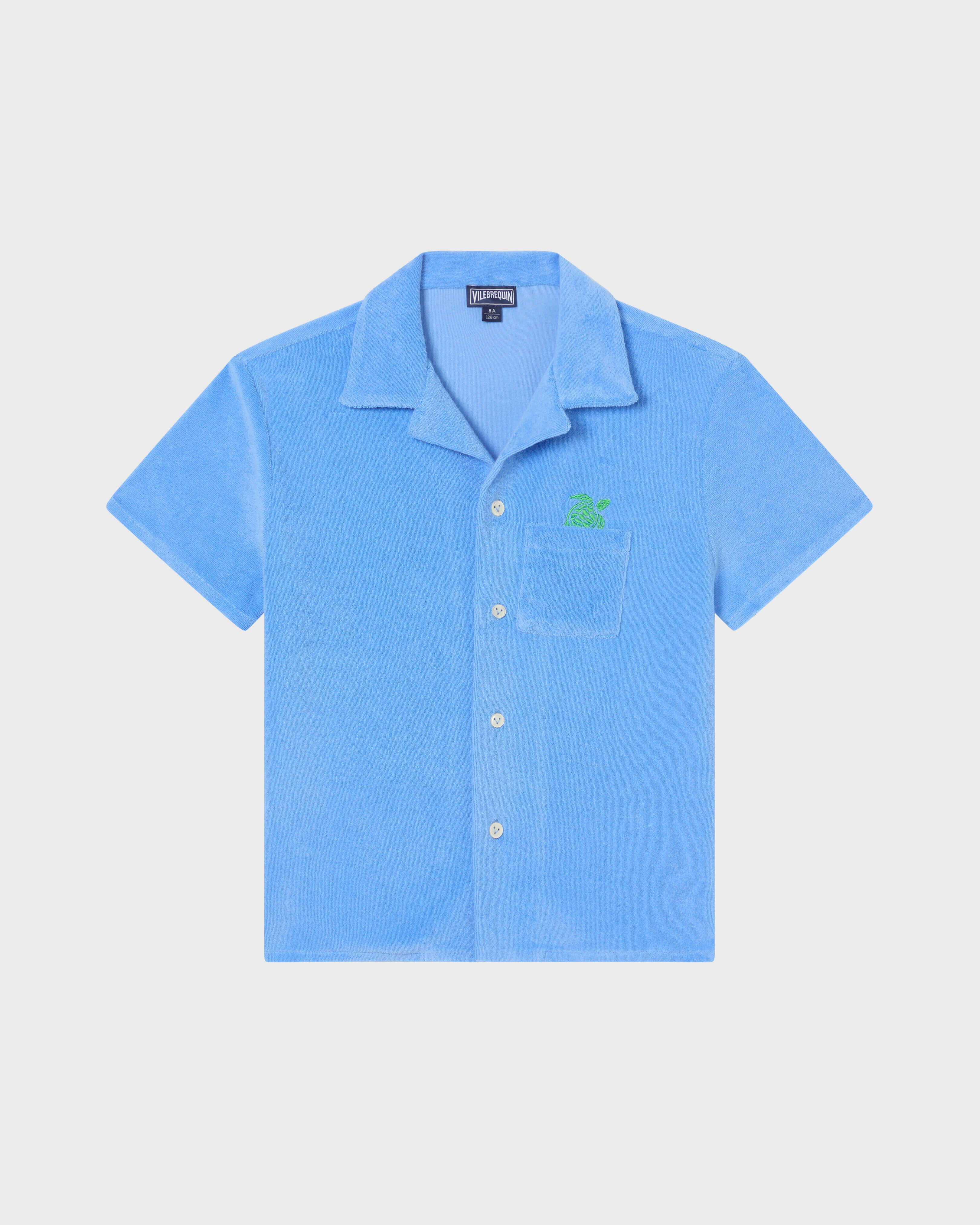 Chemise en éponge garçon Tortue brodée 621 front view