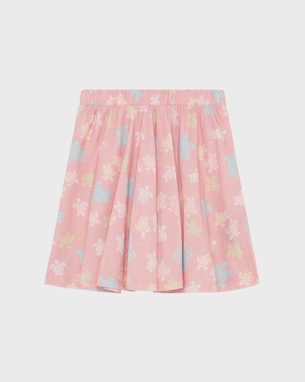 Vilebrequin - Girls Elastic Waist Skirt Ronde Des Tortues Multicolores - Skirt - Gamora - Pink - Size 8