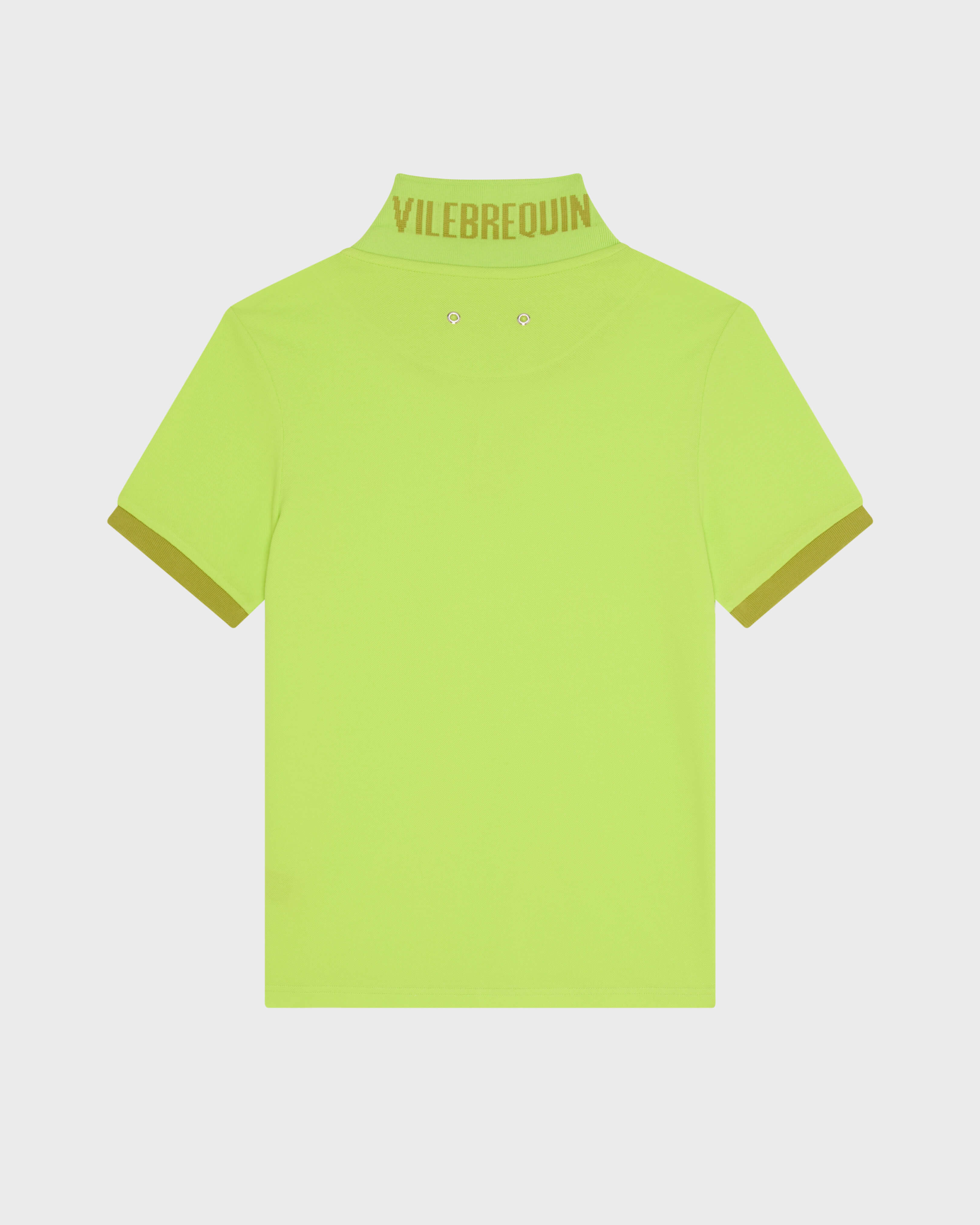 Polo en piqué coton organique homme uni 433 back view