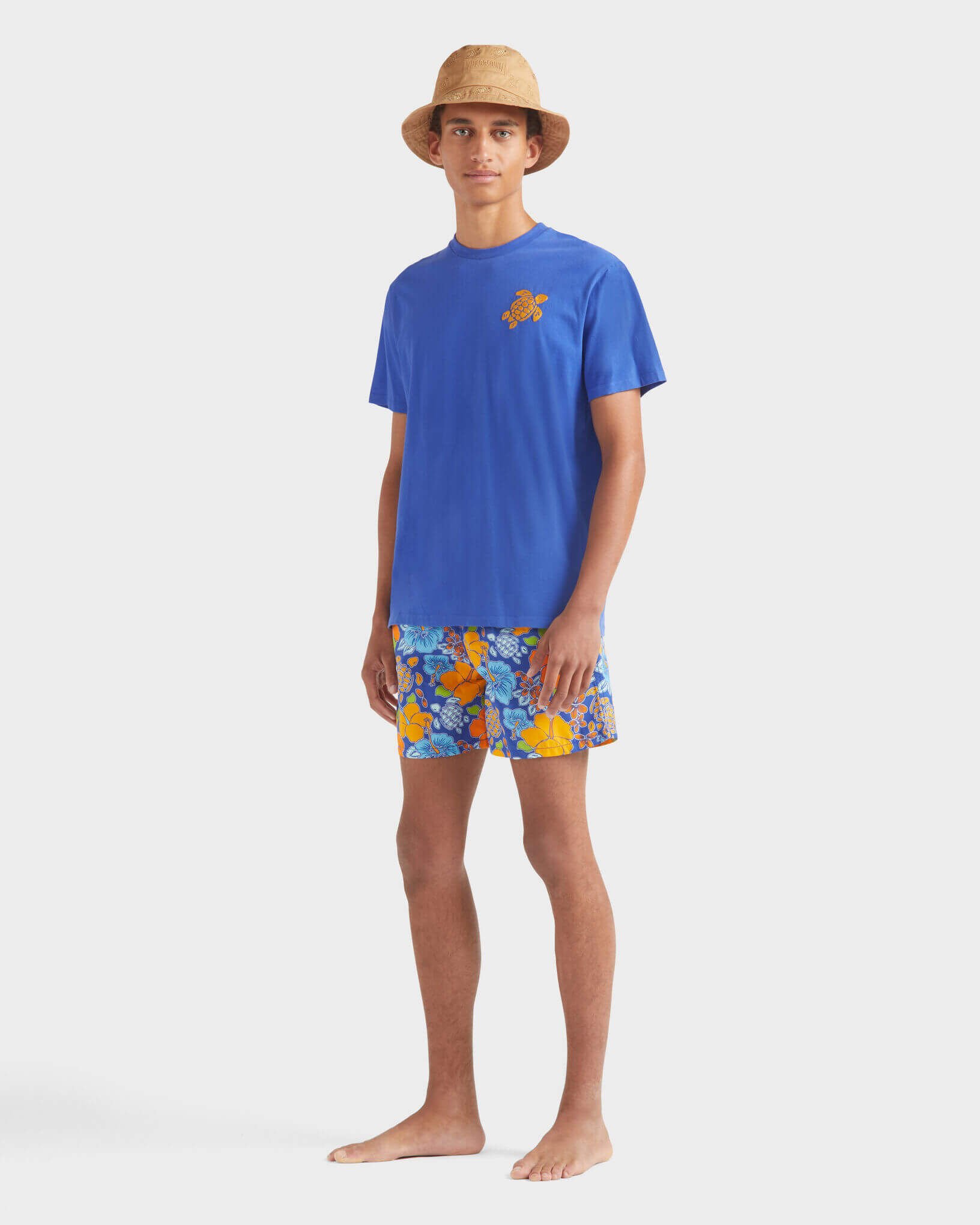 Men Organic Cotton T-shirt Big Turtle Embroidery MARRAKECH supp1 view