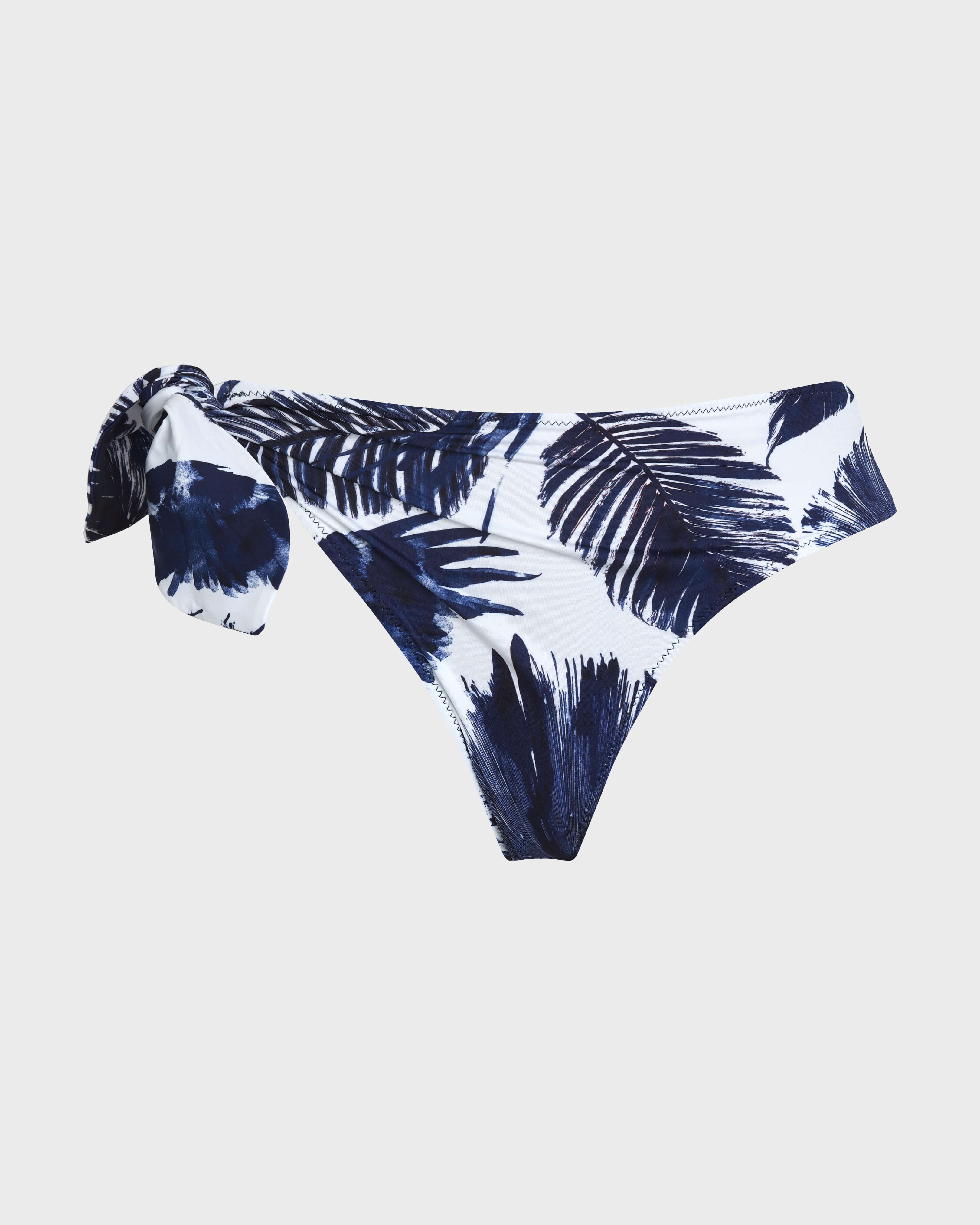 Braguita de bikini de talle medio con estampado Papagaio para mujer BLANCO front view