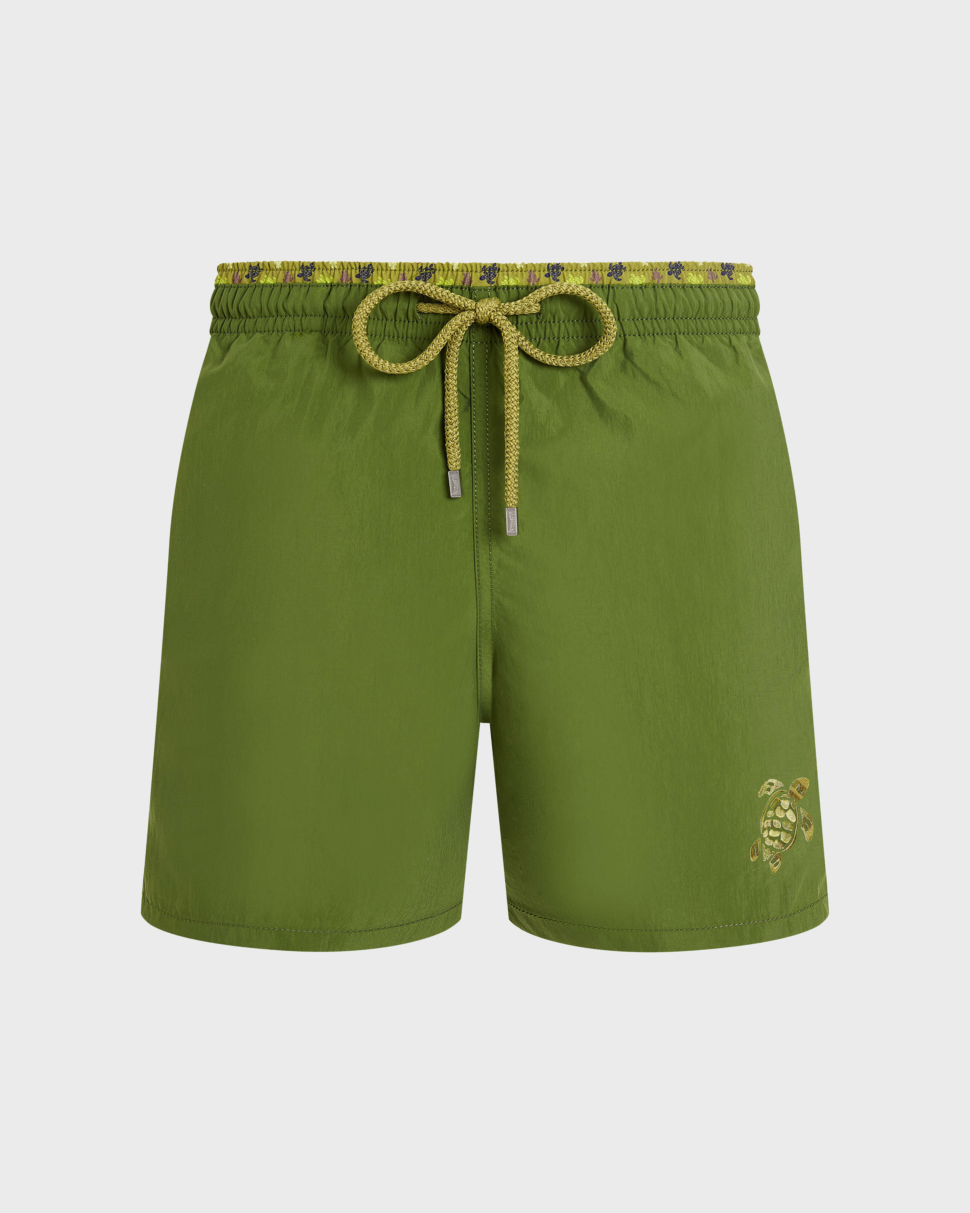 Maillot de bain homme bicolore Micro Ronde des Tortues MILITAIRE front view