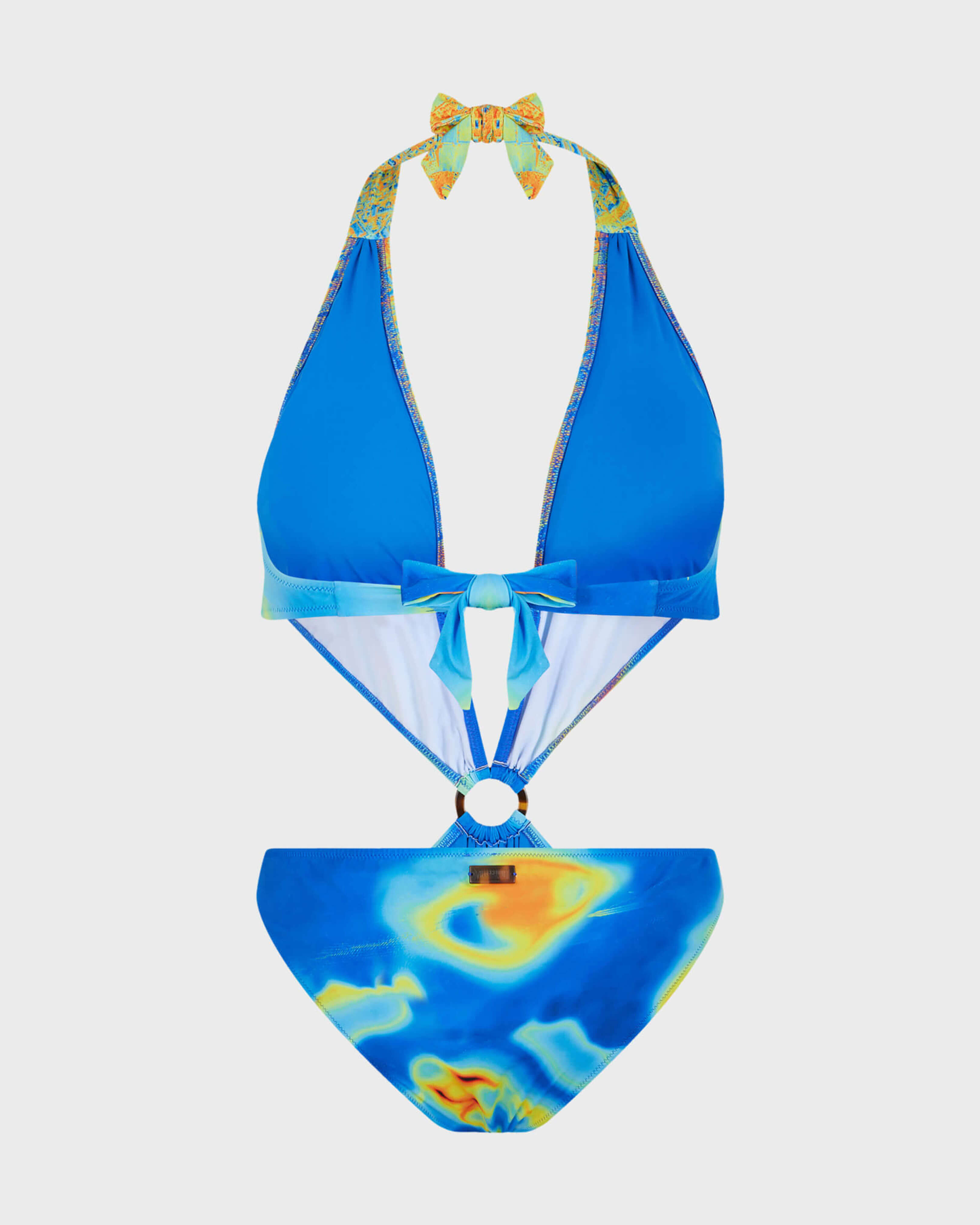 Women Trikini One-piece Swimsuit Bathymétrie Des Oceans PALACE back view