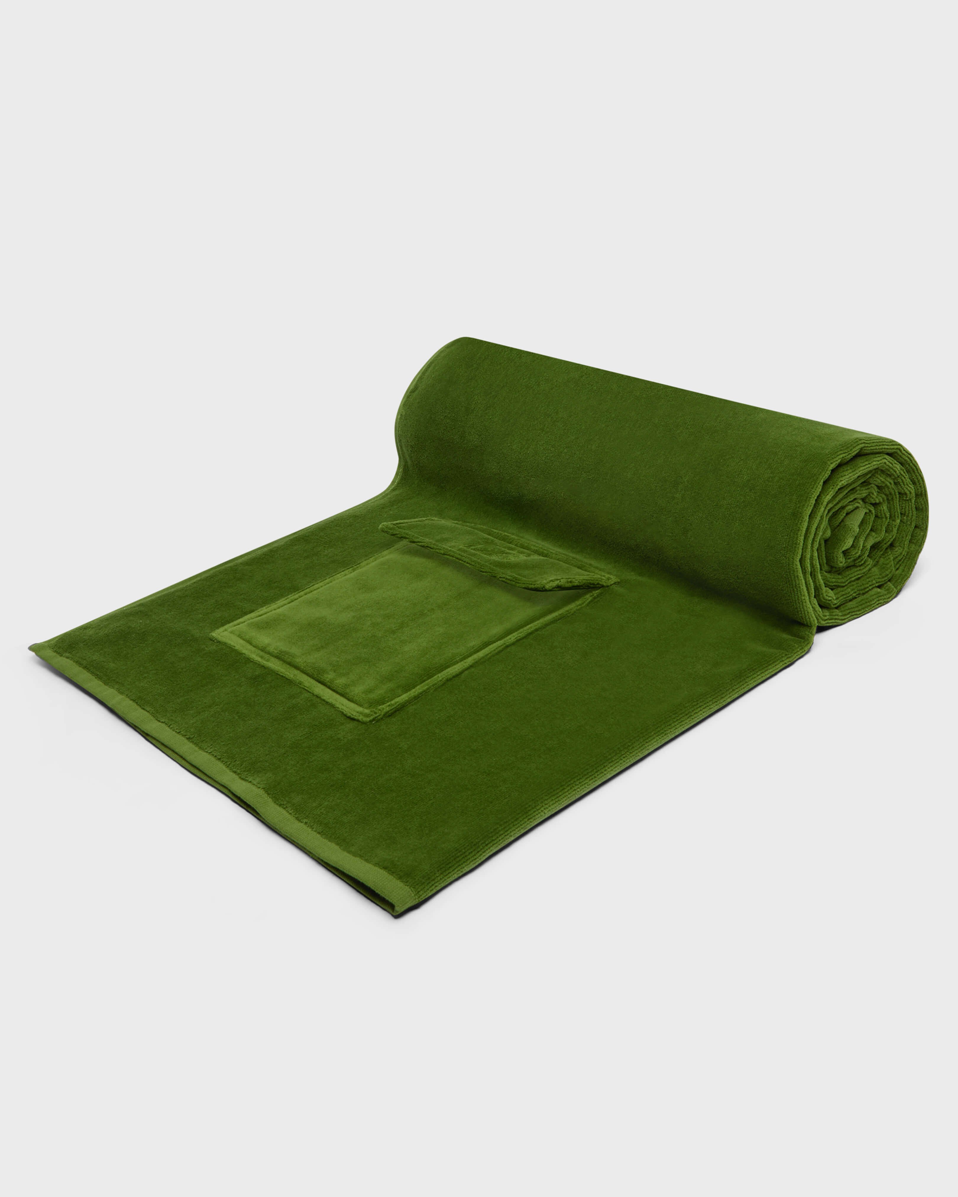 Toalla de playa de algodón orgánico con bolsillo MILITAIRE look1 view