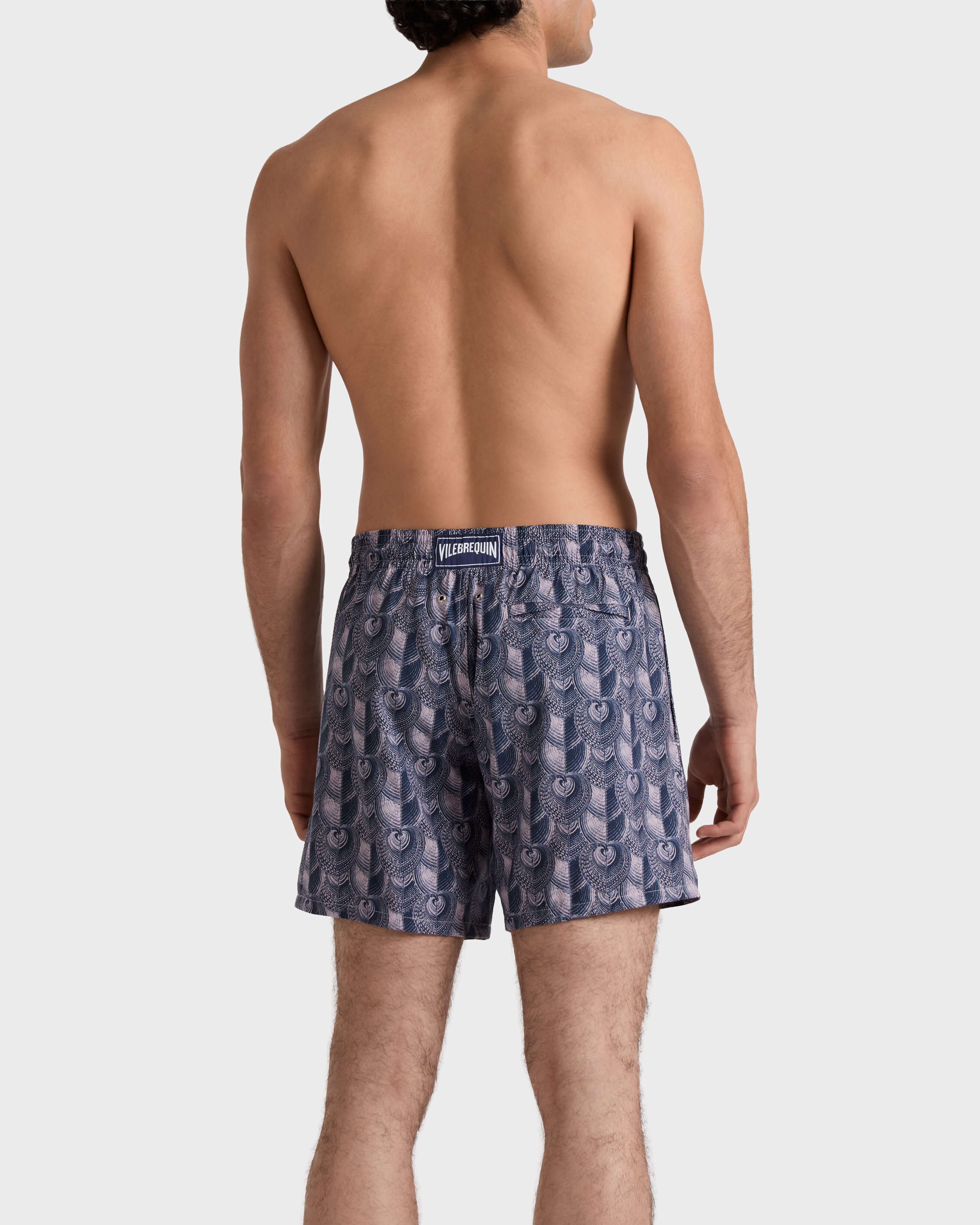Heart Shells Badeshorts aus ultradünner Wolle für Herren MAMY backworn view